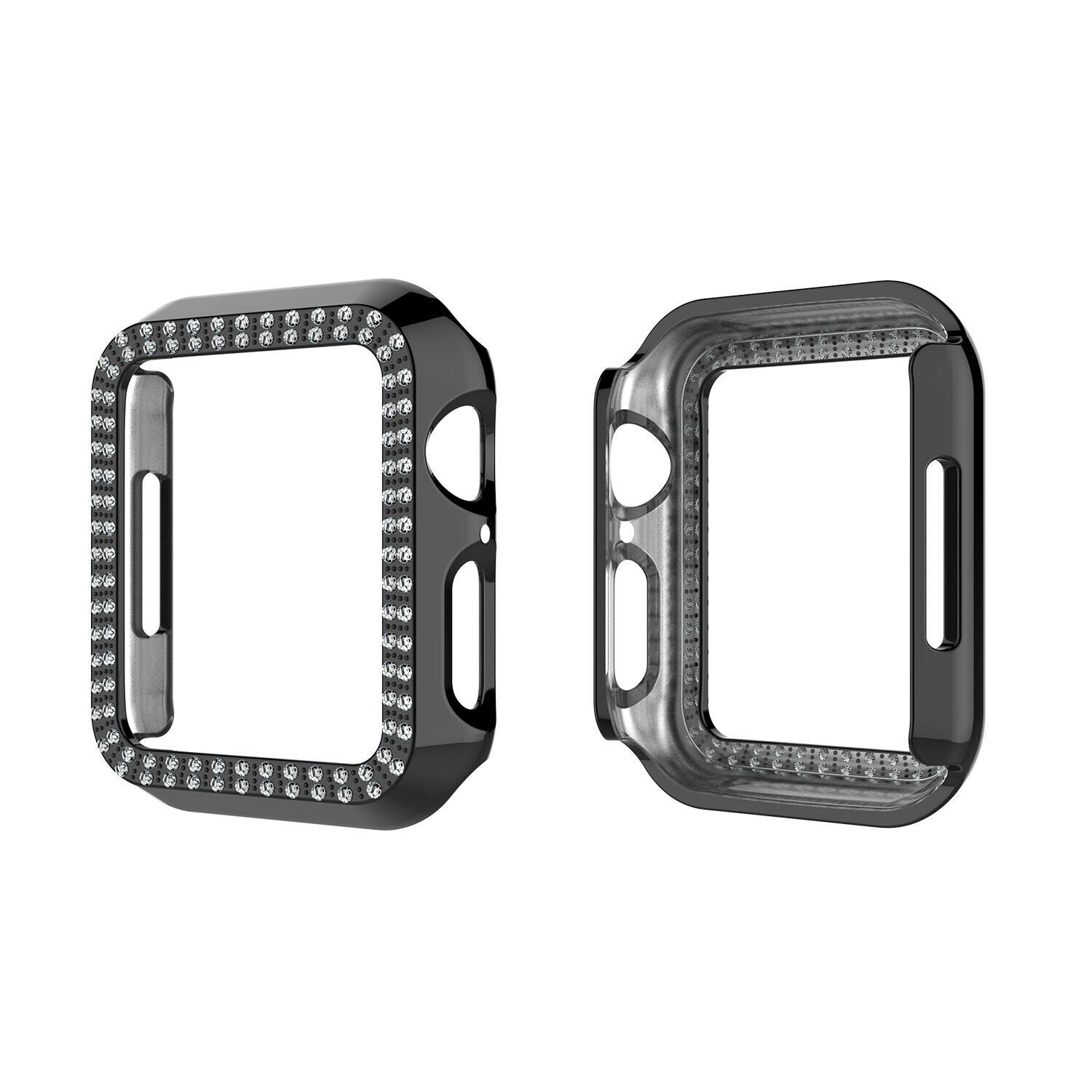 Crystal Diamond Protector Case Cover for Apple Watch 38/40/42/44 mm Series 5/4/3 ebizware 