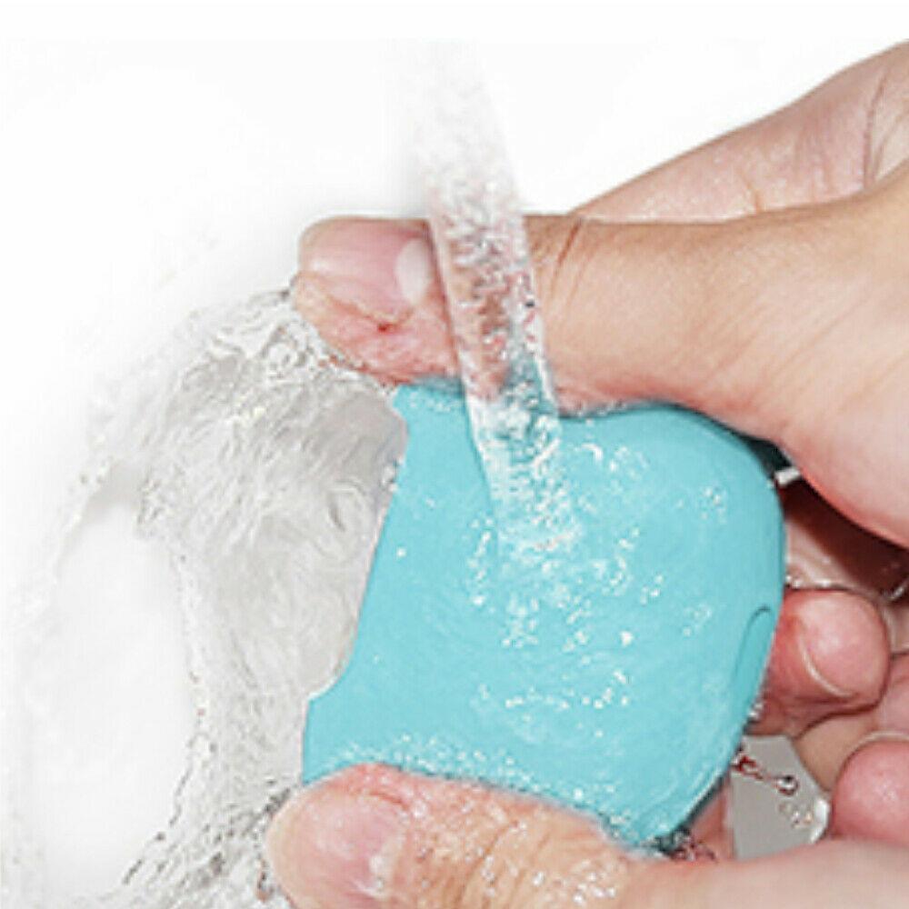 Cute Airpods Silicone Case Cover w/Fur Ball Keychain Strap for Apple Airpods 1/2 ervin.accessories 