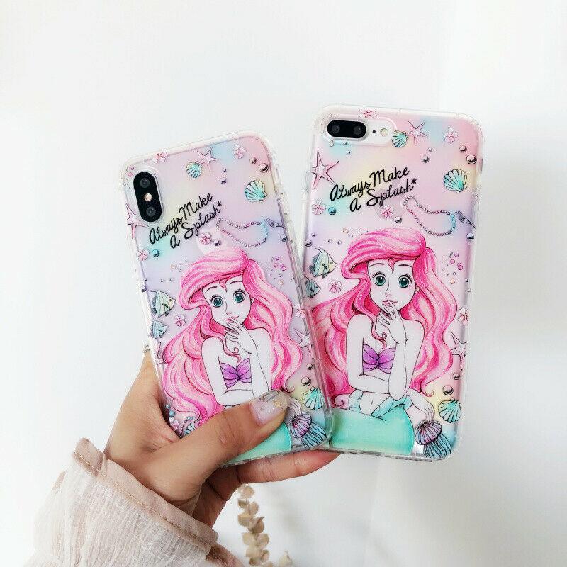 Cute Disney Princess Alice Mermaid soft phone case For iPhone 11 Pro SE 2020 XR caseshop706 