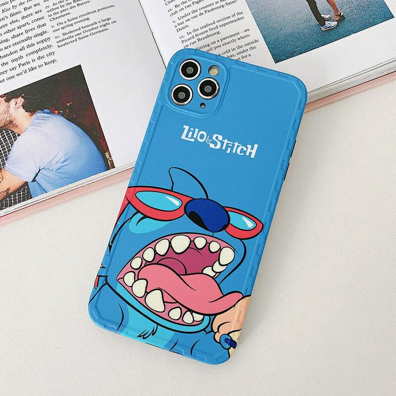 Cute Stitch Case for iPhone 11 Pro Max XS Max XR 8 7 Disney Cartoon Armor Cover yui1943yui1943 