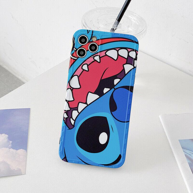 Cute Stitch Case for iPhone 11 Pro Max XS Max XR 8 7 Disney Cartoon Armor Cover yui1943yui1943 