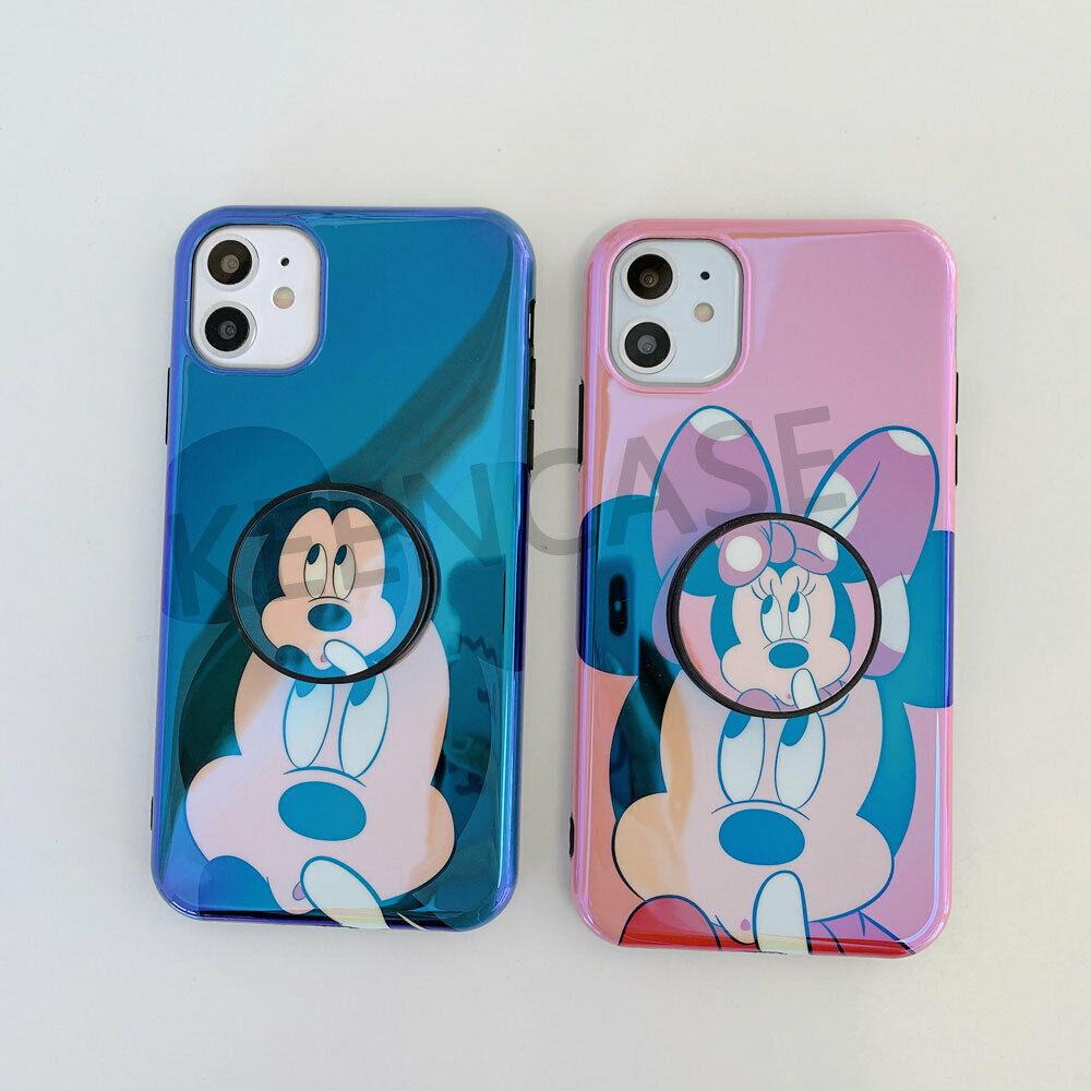 Disney Mickey Cute Couple Soft Phone Case Cover For 11 Pro Max X XR Xs 7 8 Plus iPhone Cases AtlasCase 