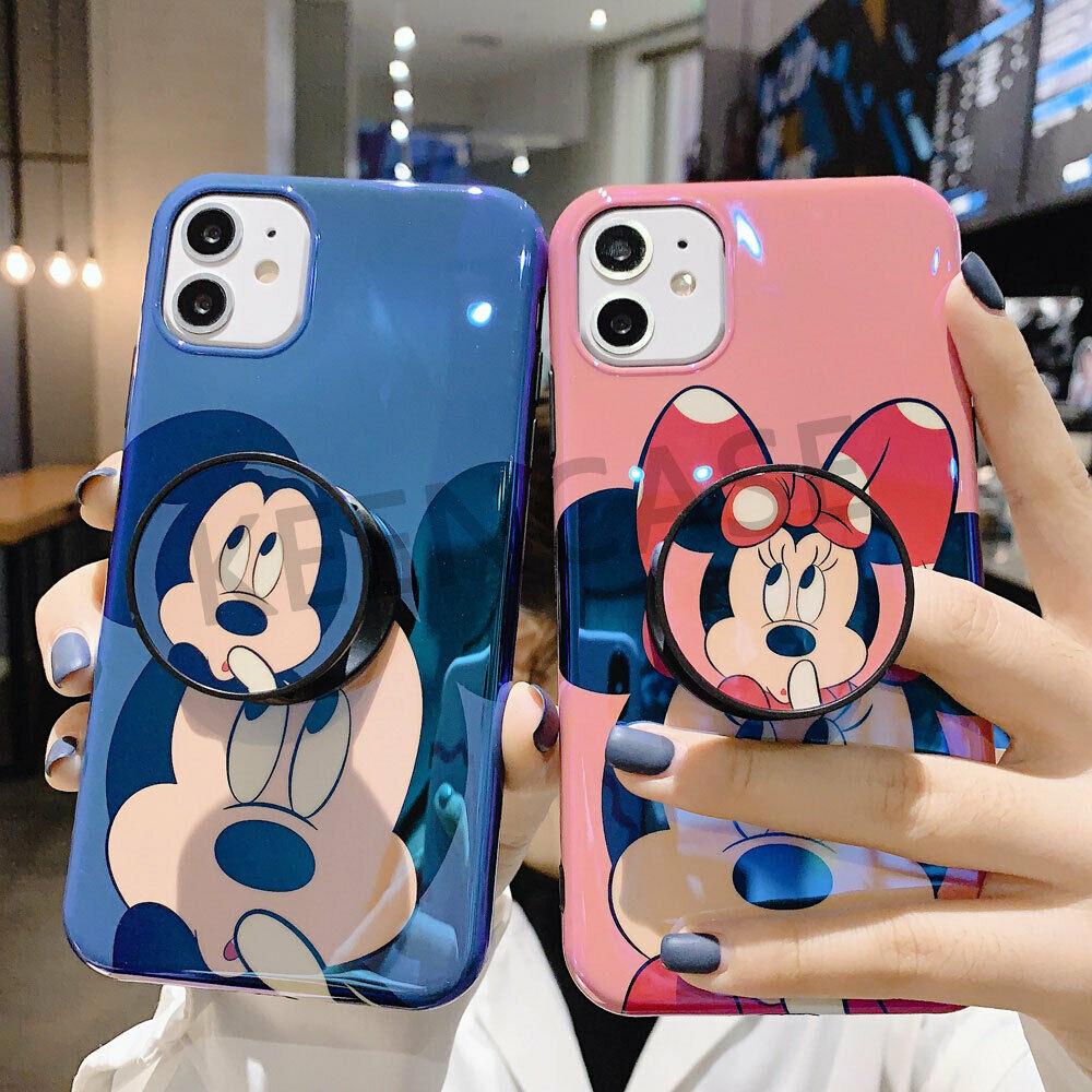 Disney Mickey Cute Couple Soft Phone Case Cover For 11 Pro Max X XR Xs 7 8 Plus iPhone Cases AtlasCase 