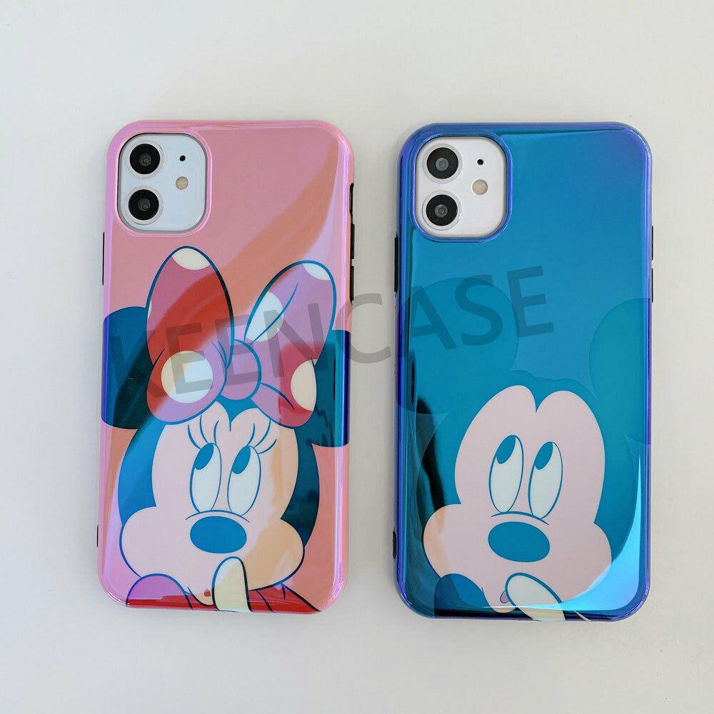 Disney Mickey Cute Couple Soft Phone Case Cover For 11 Pro Max X XR Xs 7 8 Plus iPhone Cases AtlasCase 