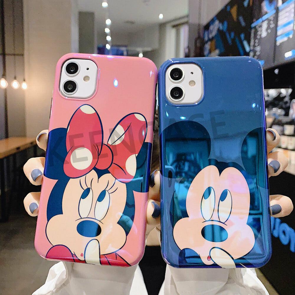Disney Mickey Cute Couple Soft Phone Case Cover For 11 Pro Max X XR Xs 7 8 Plus iPhone Cases AtlasCase 