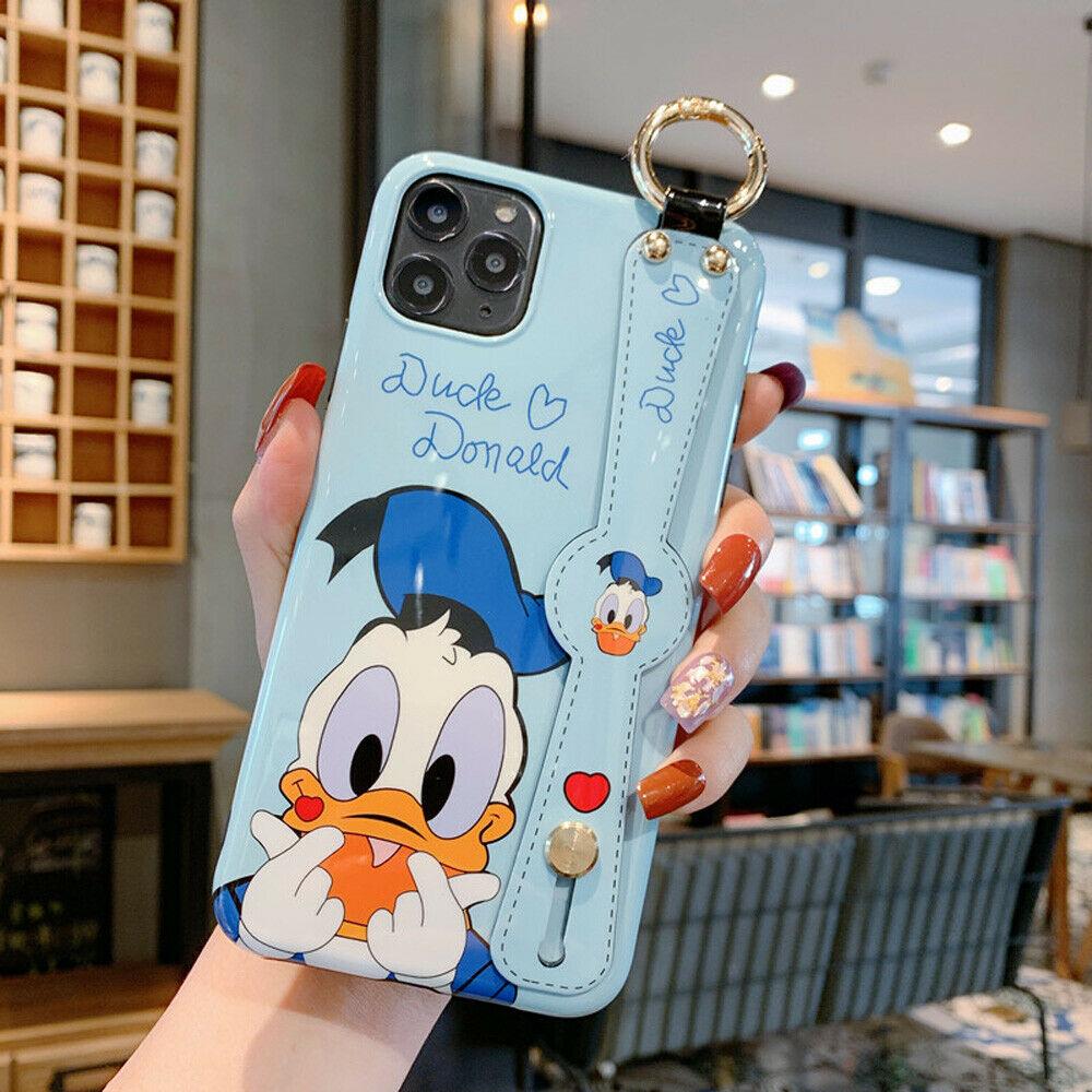 Donald & Daisy Duck Phone Case For iPhone iPhone Cases AtlasCase For iPhone 7/8 Donald+Lanyard 