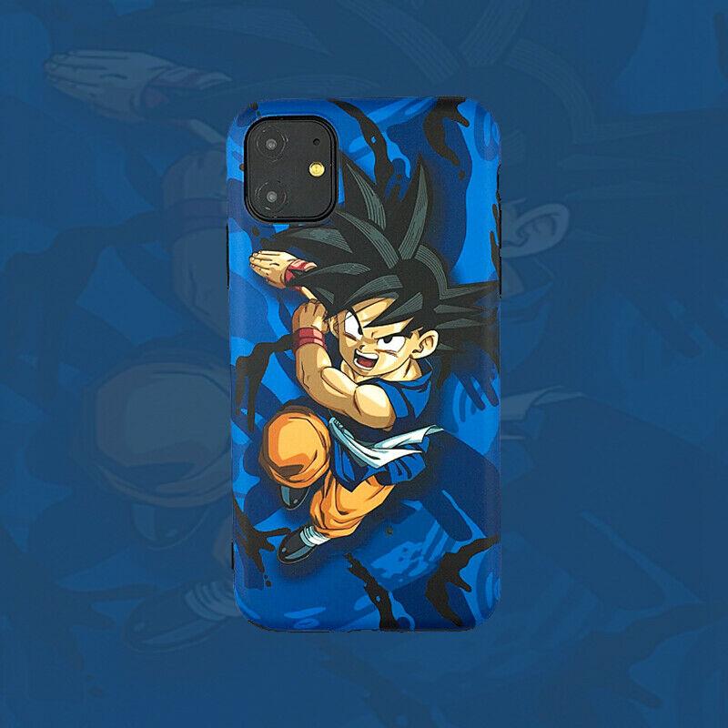 Dragon Ball Z Goku Son Gokou Goten Case for iPhone X Xs Max XR iPhone 11 Pro Max 1to3shop-store For iPhone SE 2nd Gen (2020) Blue Goten 