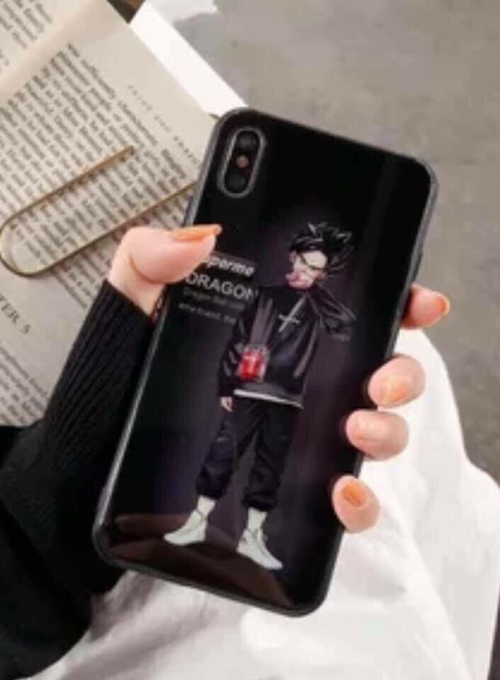Fashion Luminous Tempered Glass Night Light iPhone Case 6/7/8+ X XR11 pro Max iPhone Cases AtlasCase 6/6S Dragon Ball Colli 