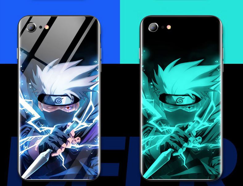 Fashion Luminous Tempered Glass Night Light iPhone Case 6/7/8+ X XR11 pro Max iPhone Cases AtlasCase 
