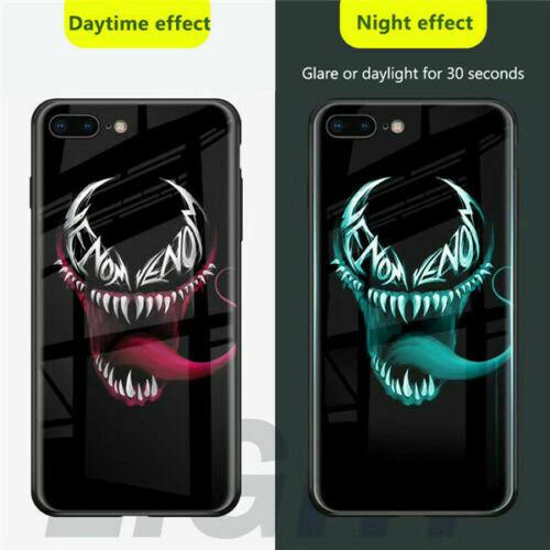 Fashion Luminous Tempered Glass Night Light iPhone Case 6/7/8+ X XR11 pro Max iPhone Cases AtlasCase 
