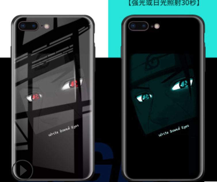 Fashion Luminous Tempered Glass Night Light iPhone Case 6/7/8+ X XR11 pro Max iPhone Cases AtlasCase 