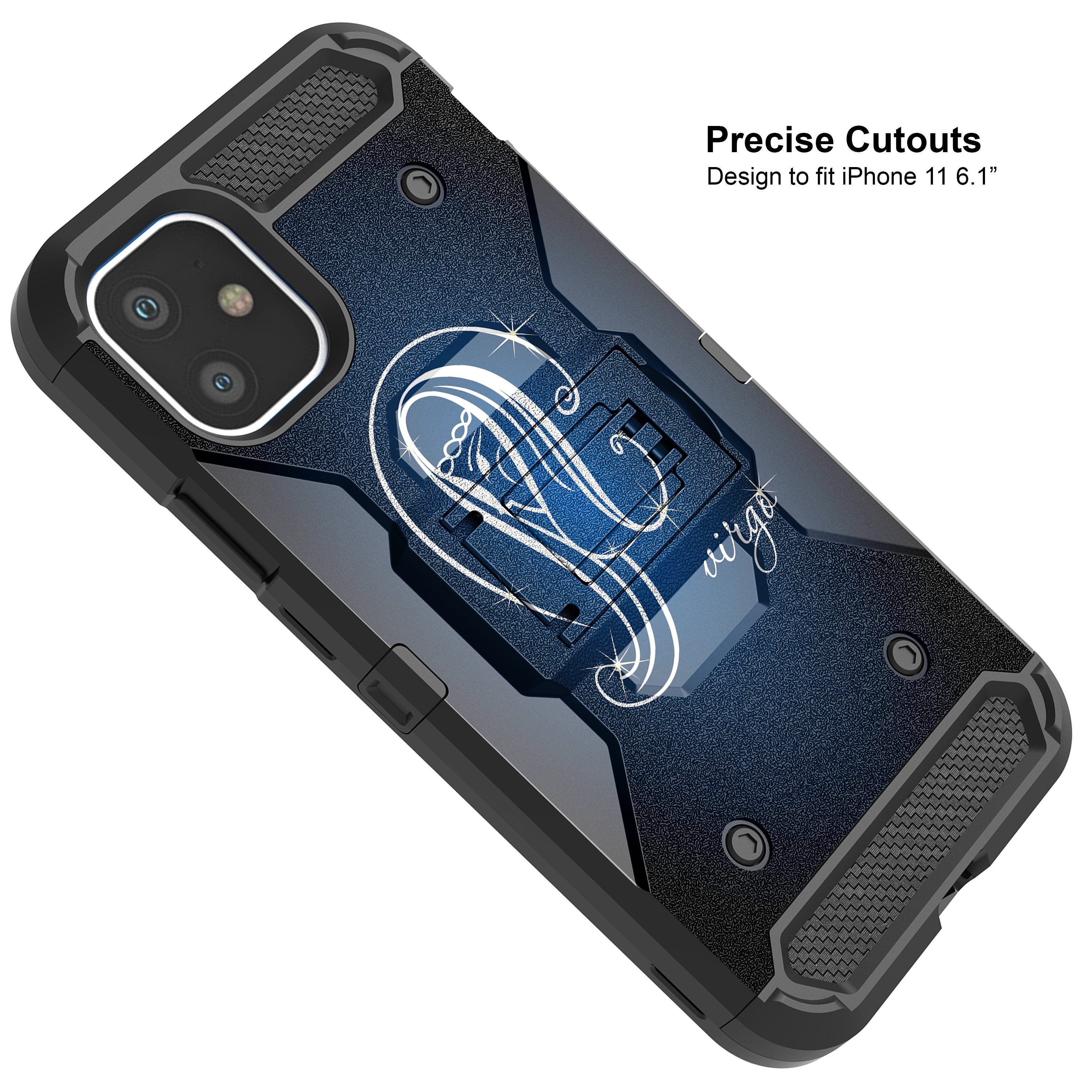 For Apple iPhone 11 6.1 Triple Layer Holster Case Zodiac iPhone Cases AtlasCase 