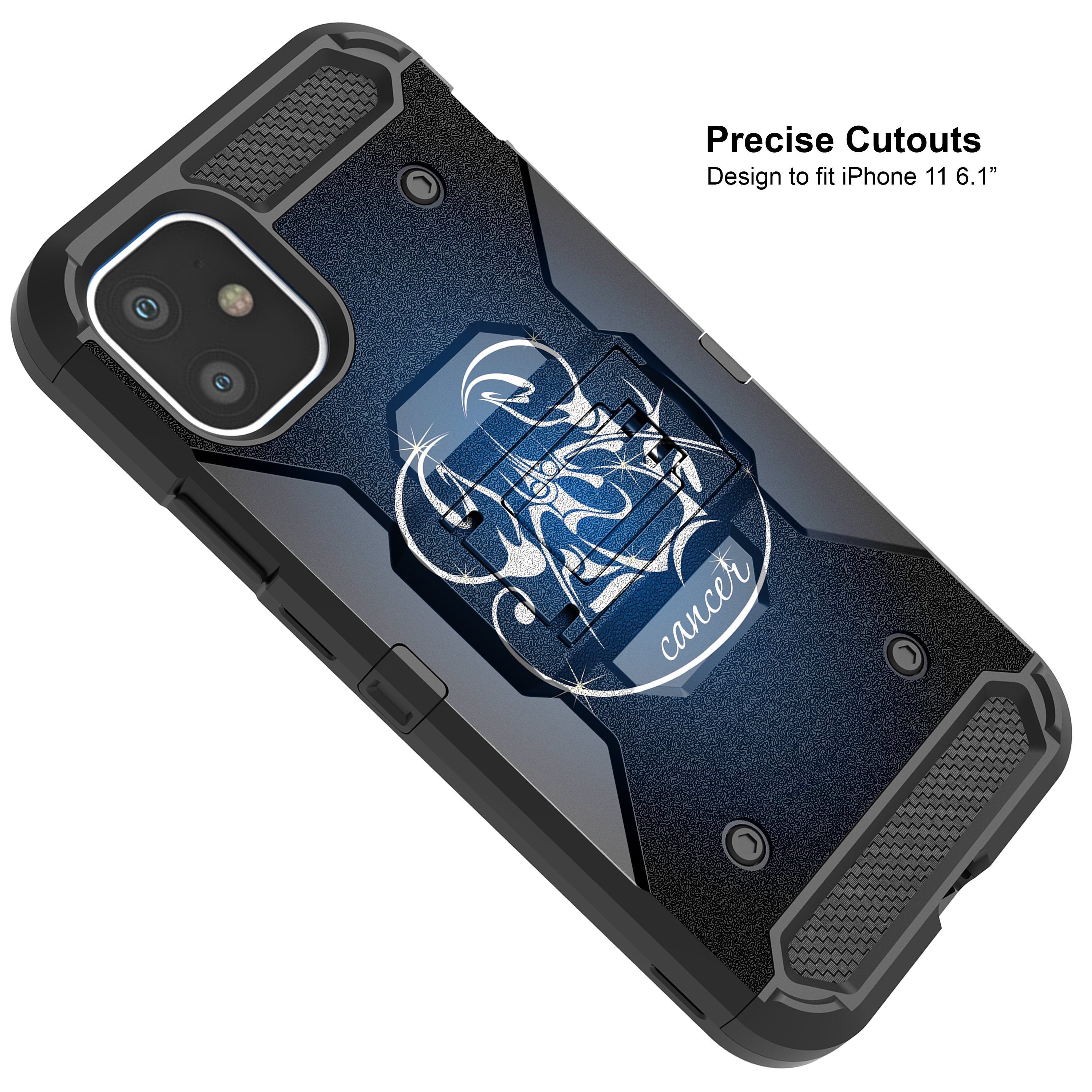 For Apple iPhone 11 6.1 Triple Layer Holster Case Zodiac iPhone Cases AtlasCase 