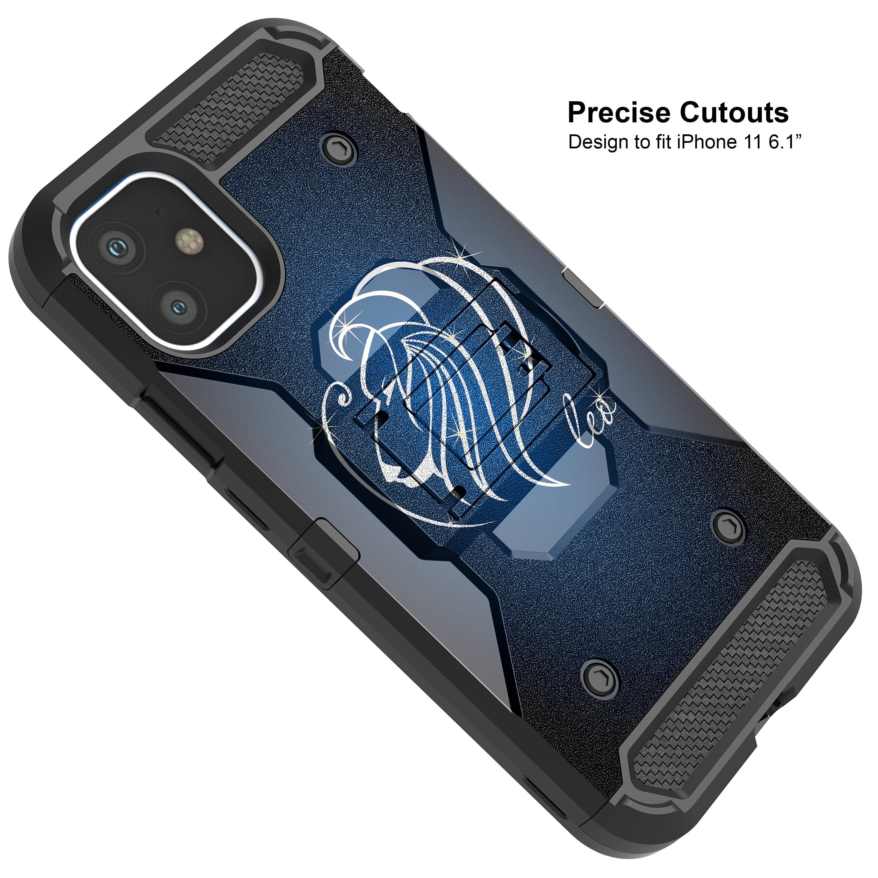 For Apple iPhone 11 6.1 Triple Layer Holster Case Zodiac iPhone Cases AtlasCase 