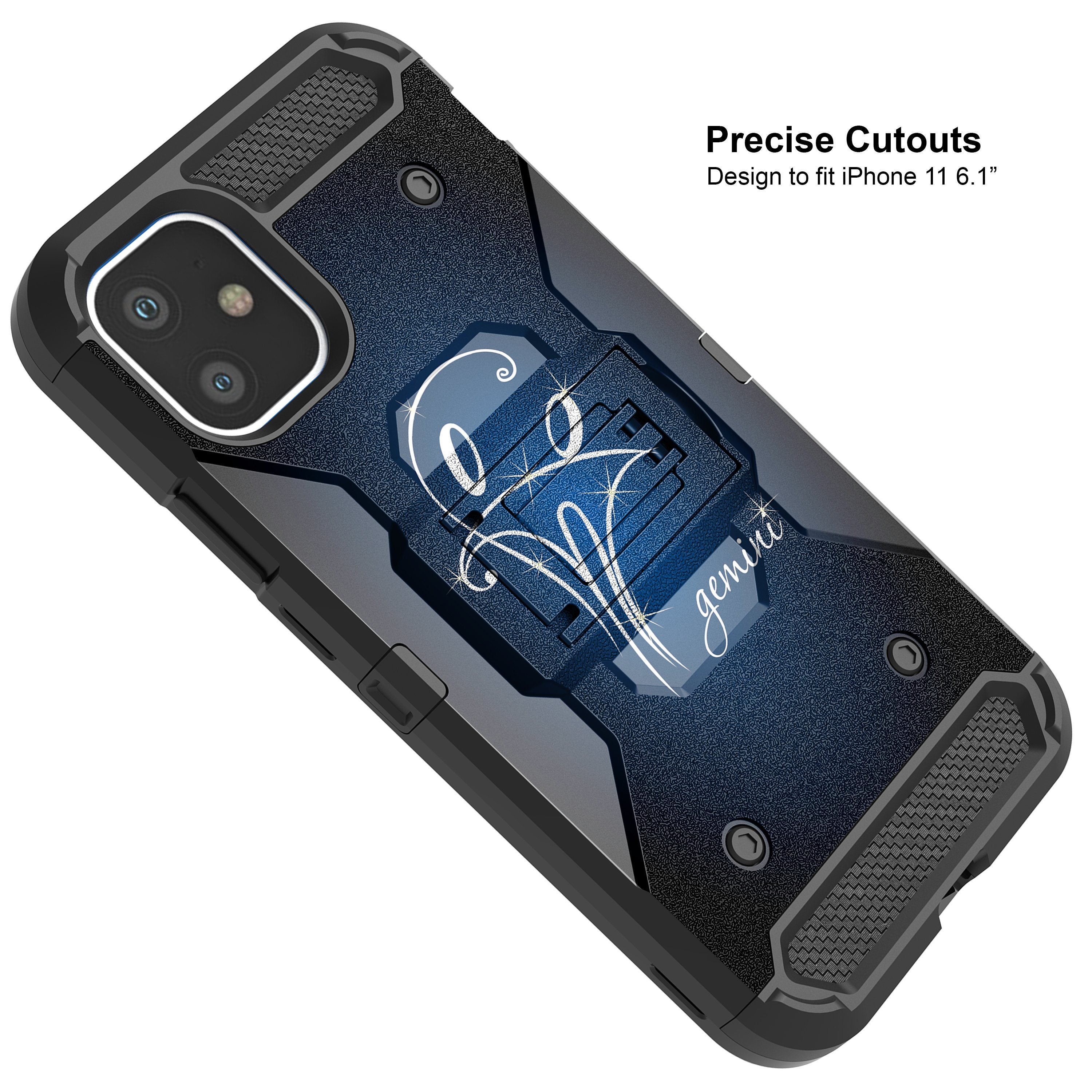For Apple iPhone 11 6.1 Triple Layer Holster Case Zodiac iPhone Cases AtlasCase 