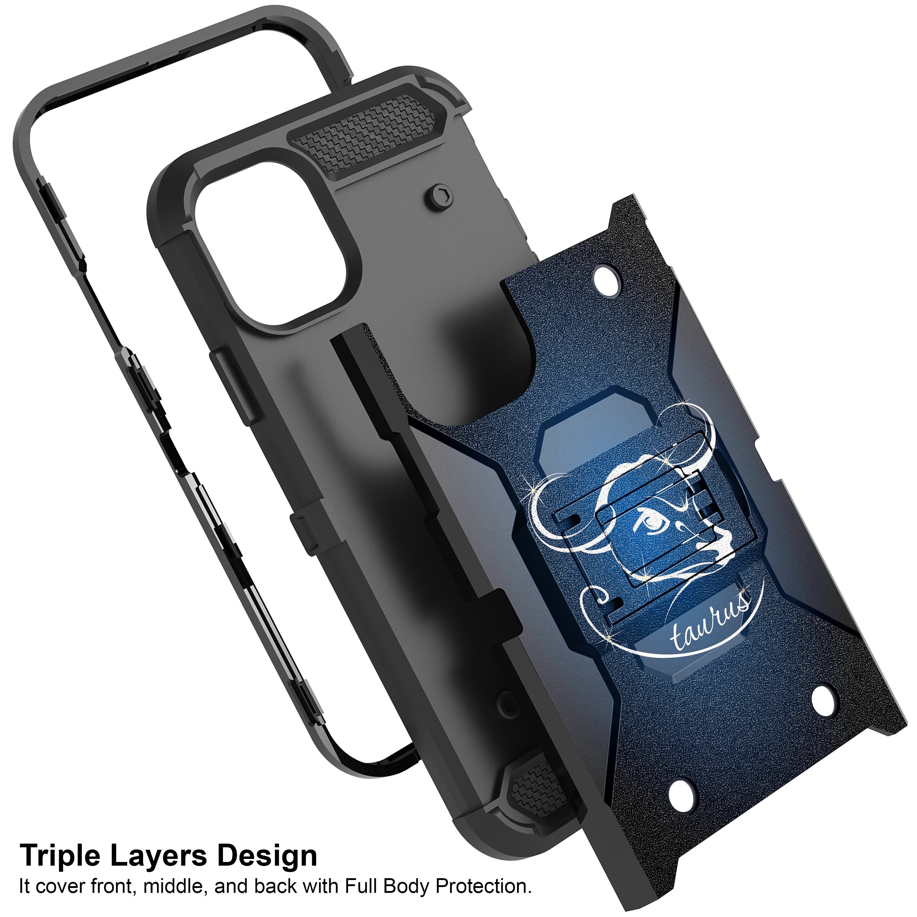 For Apple iPhone 11 6.1 Triple Layer Holster Case Zodiac iPhone Cases AtlasCase 
