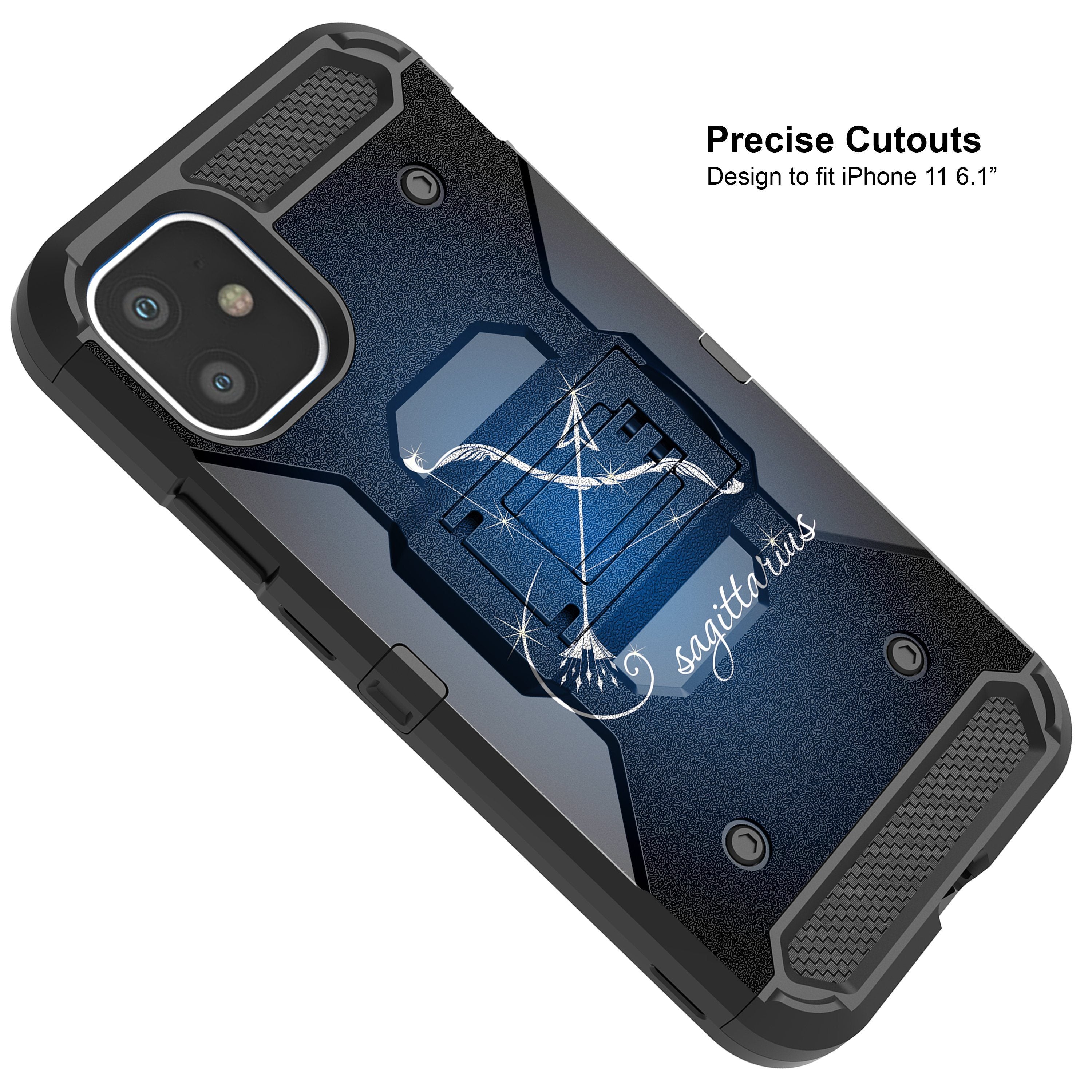 For Apple iPhone 11 6.1 Triple Layer Holster Case Zodiac iPhone Cases AtlasCase 