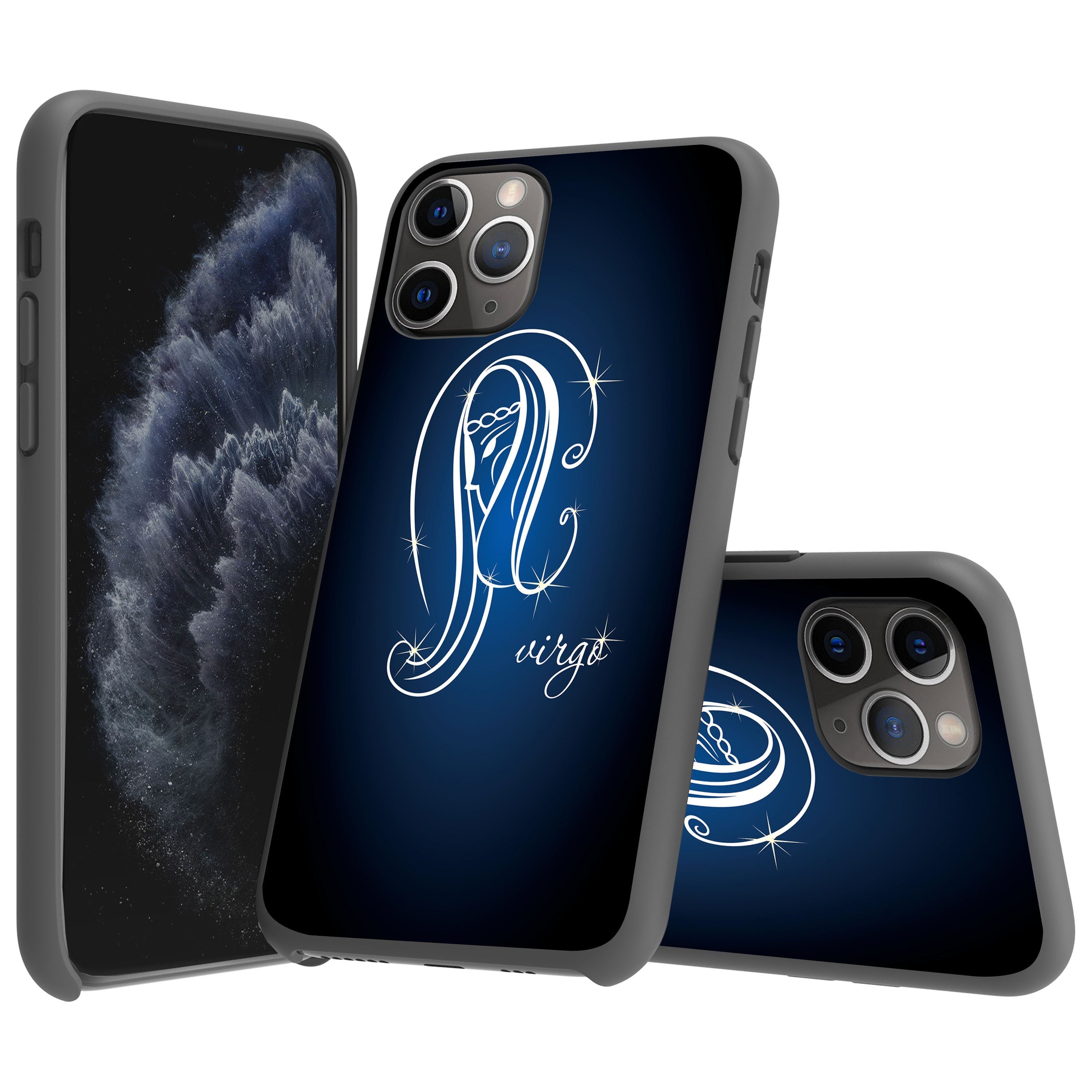 For Apple iPhone 11 Pro 5.8 Flexible Gray TPU Case - Zodiac Design iPhone Cases AtlasCase 