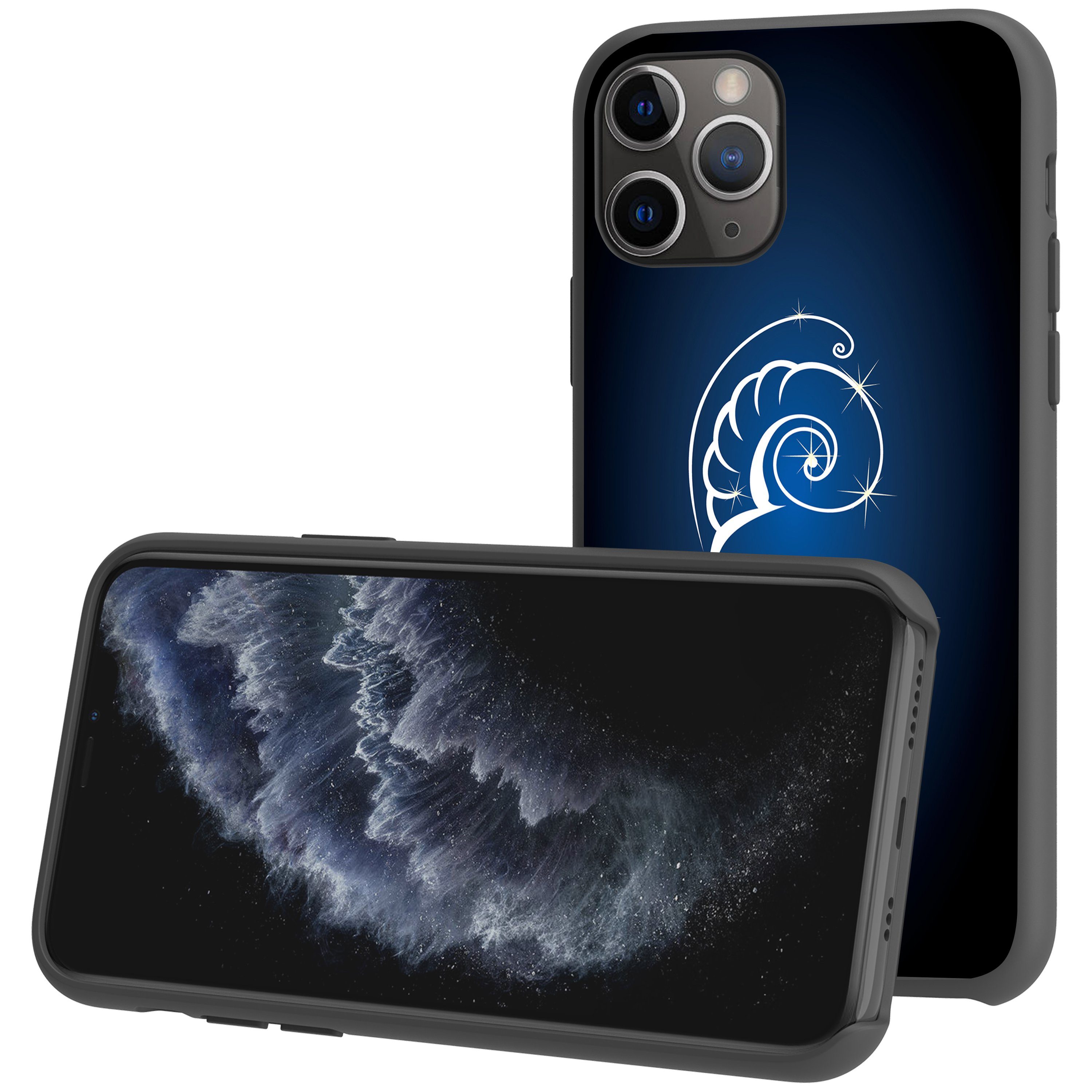 For Apple iPhone 11 Pro 5.8 Flexible Gray TPU Case - Zodiac Design iPhone Cases AtlasCase 