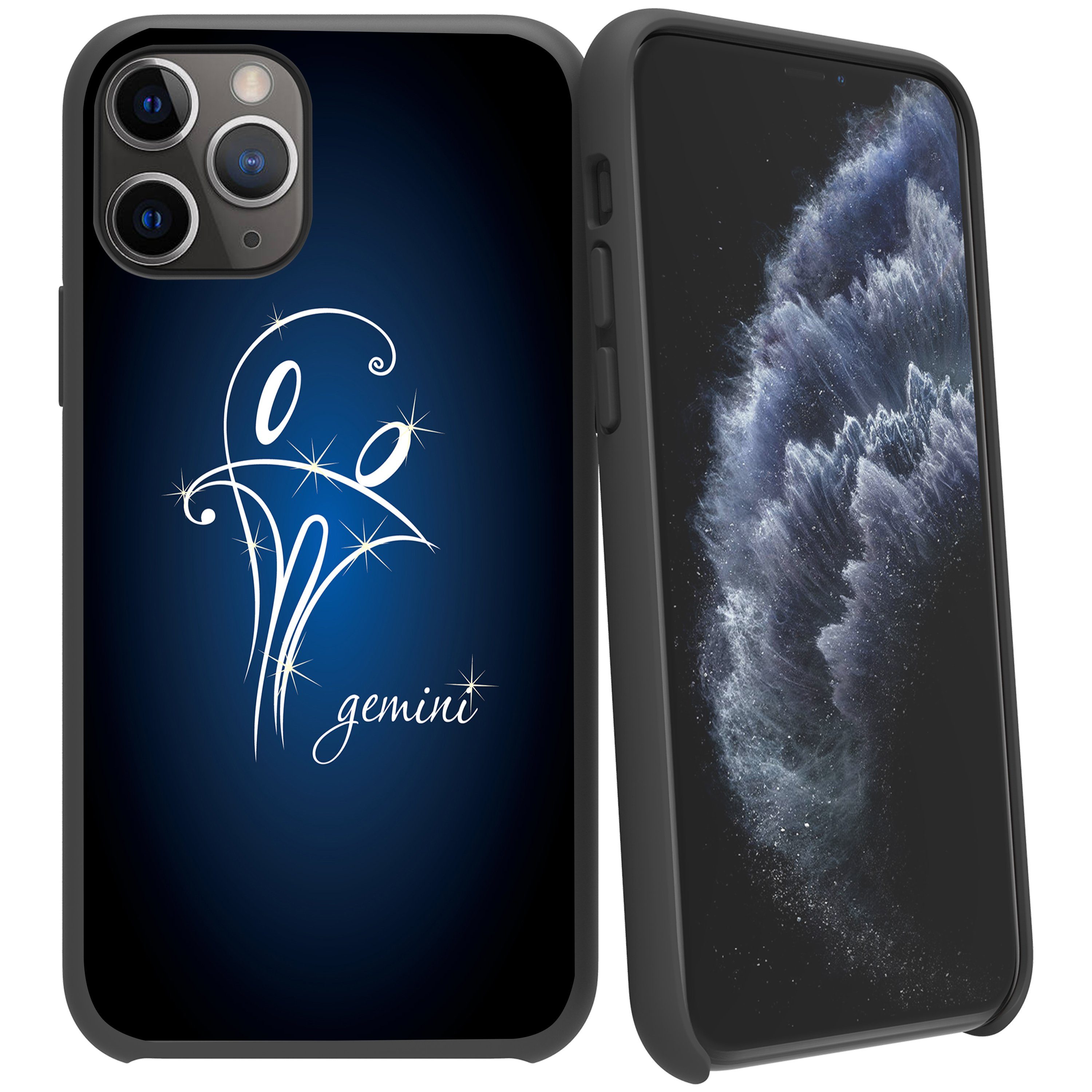 For Apple iPhone 11 Pro 5.8 Flexible Gray TPU Case - Zodiac Design iPhone Cases AtlasCase 