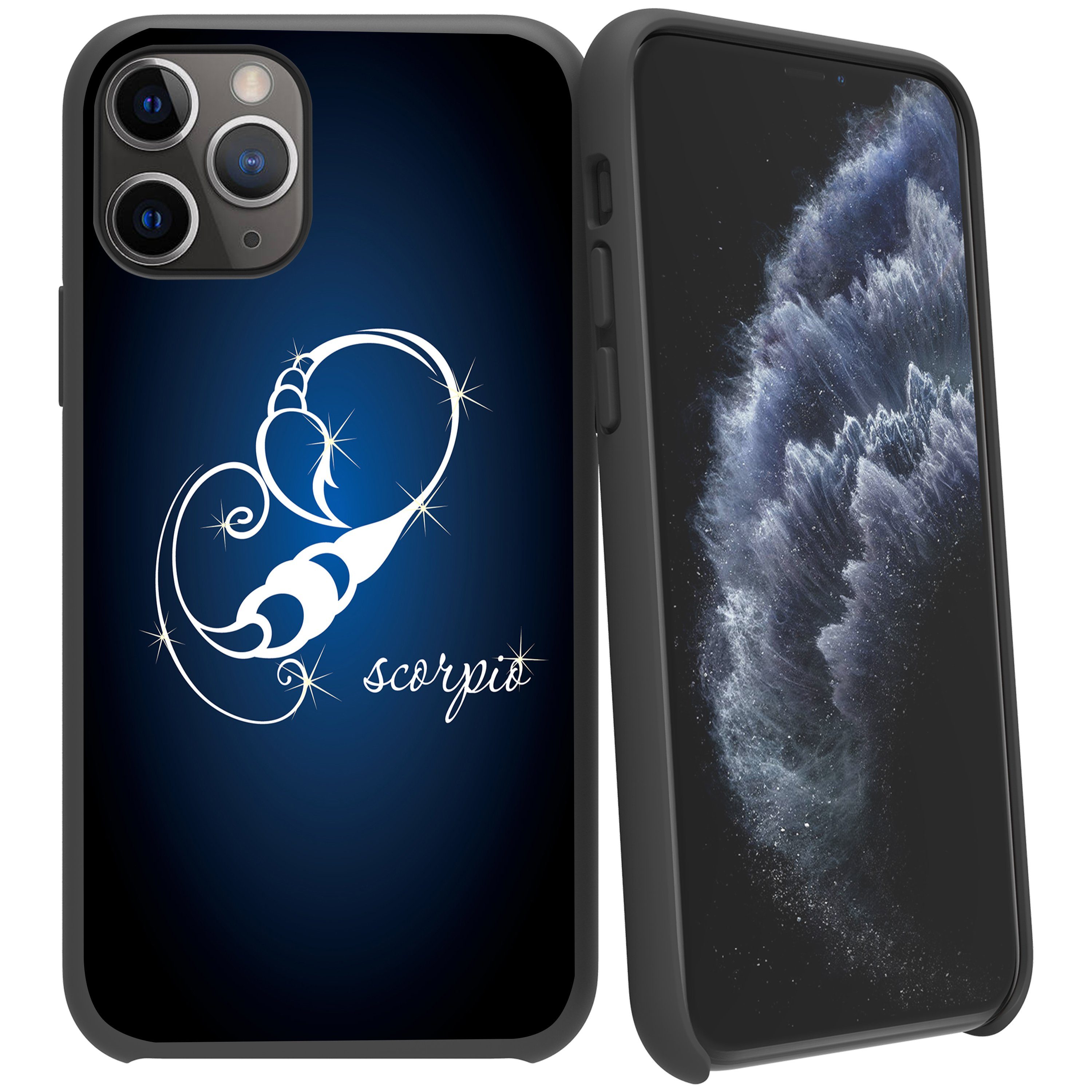For Apple iPhone 11 Pro 5.8 Flexible Gray TPU Case - Zodiac Design iPhone Cases AtlasCase 