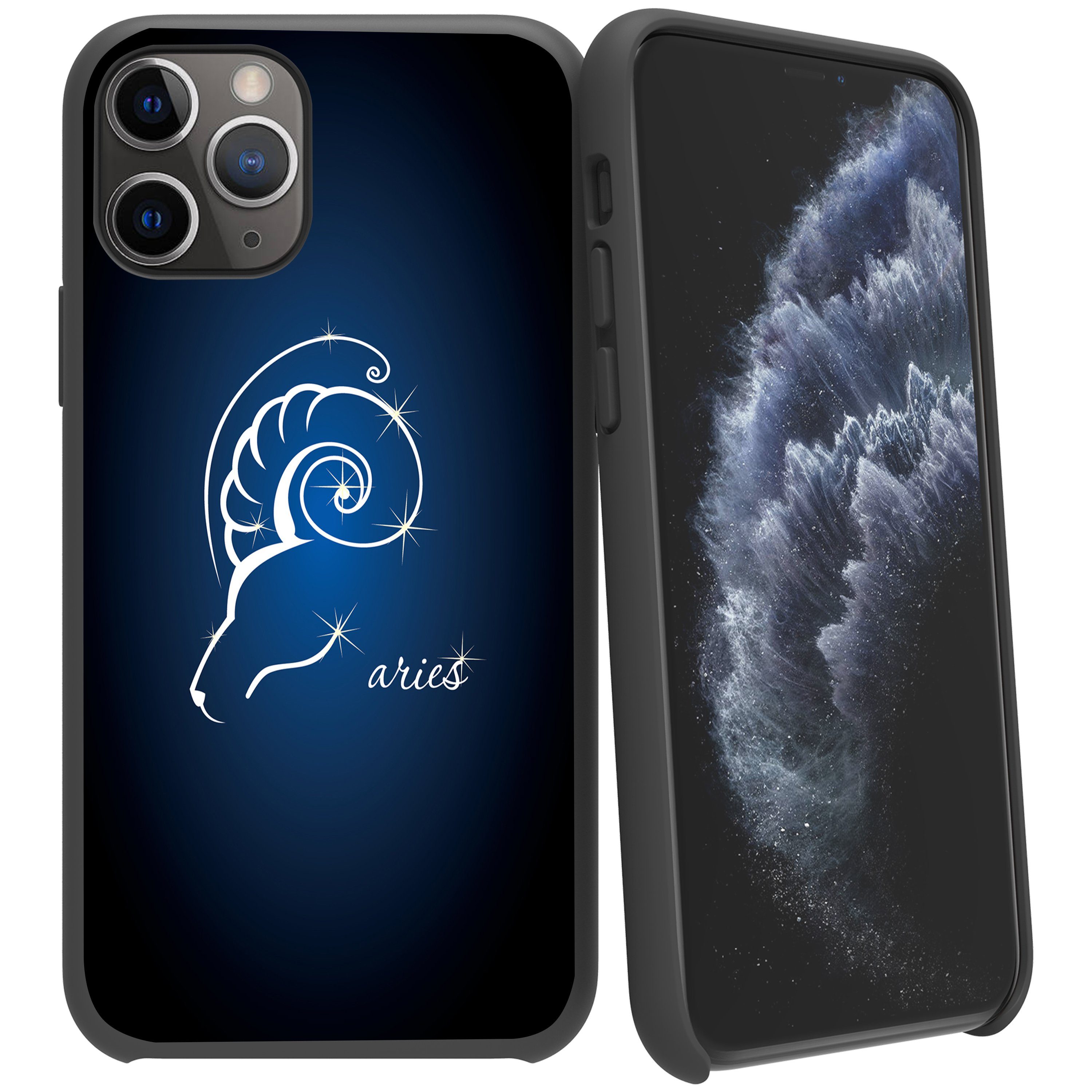 For Apple iPhone 11 Pro 5.8 Flexible Gray TPU Case - Zodiac Design iPhone Cases AtlasCase 
