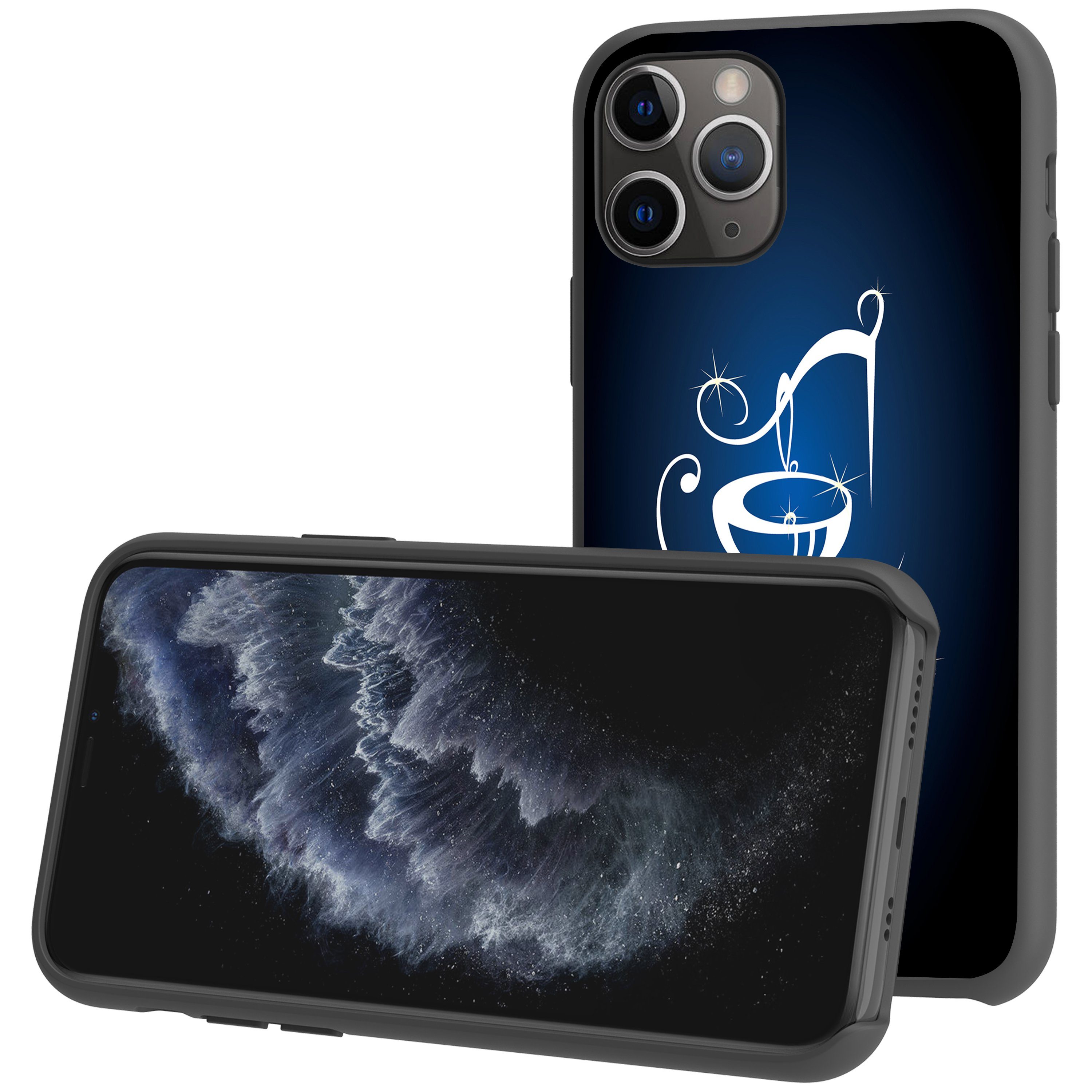 For Apple iPhone 11 Pro 5.8 Flexible Gray TPU Case - Zodiac Design iPhone Cases AtlasCase 