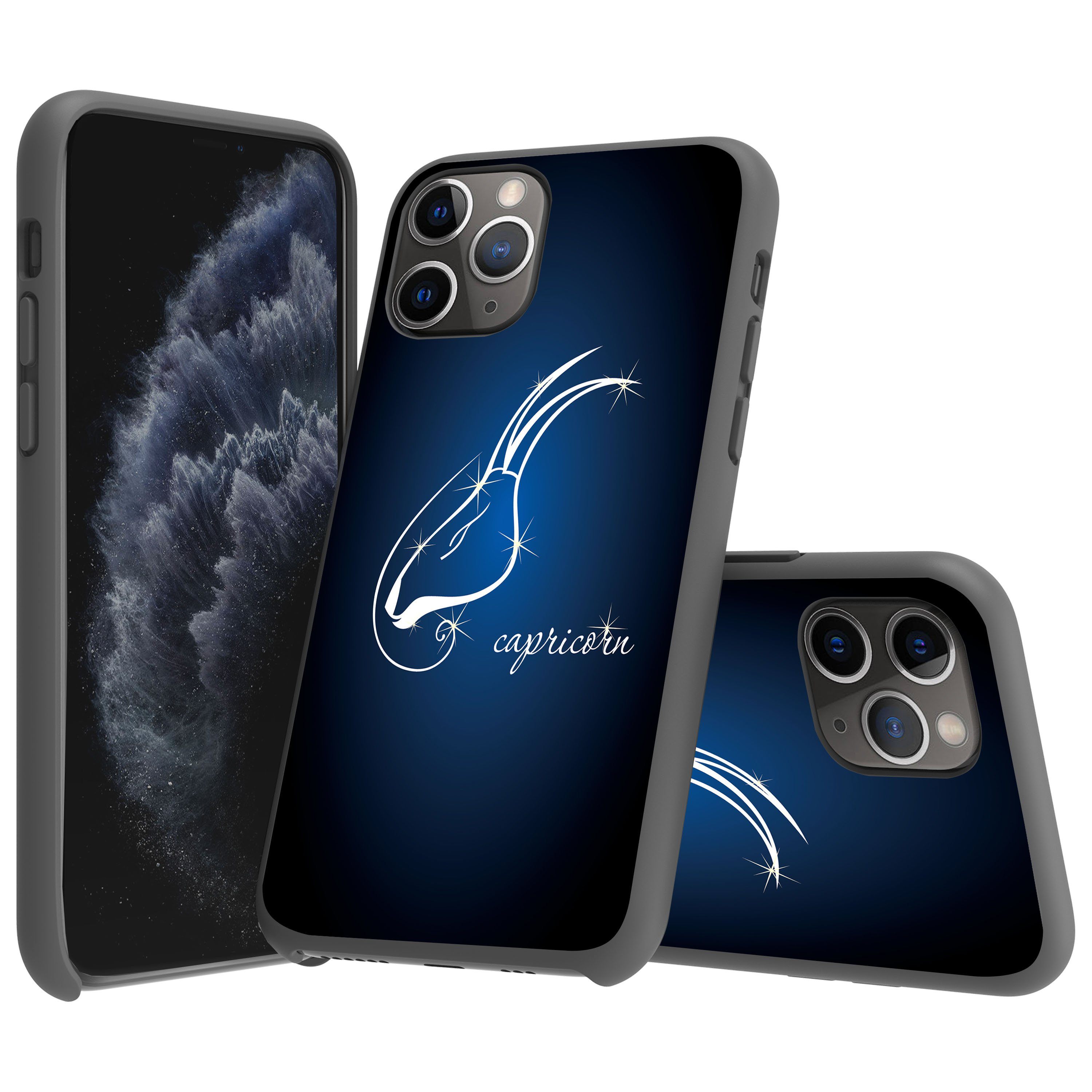 For Apple iPhone 11 Pro 5.8 Flexible Gray TPU Case - Zodiac Design iPhone Cases AtlasCase 