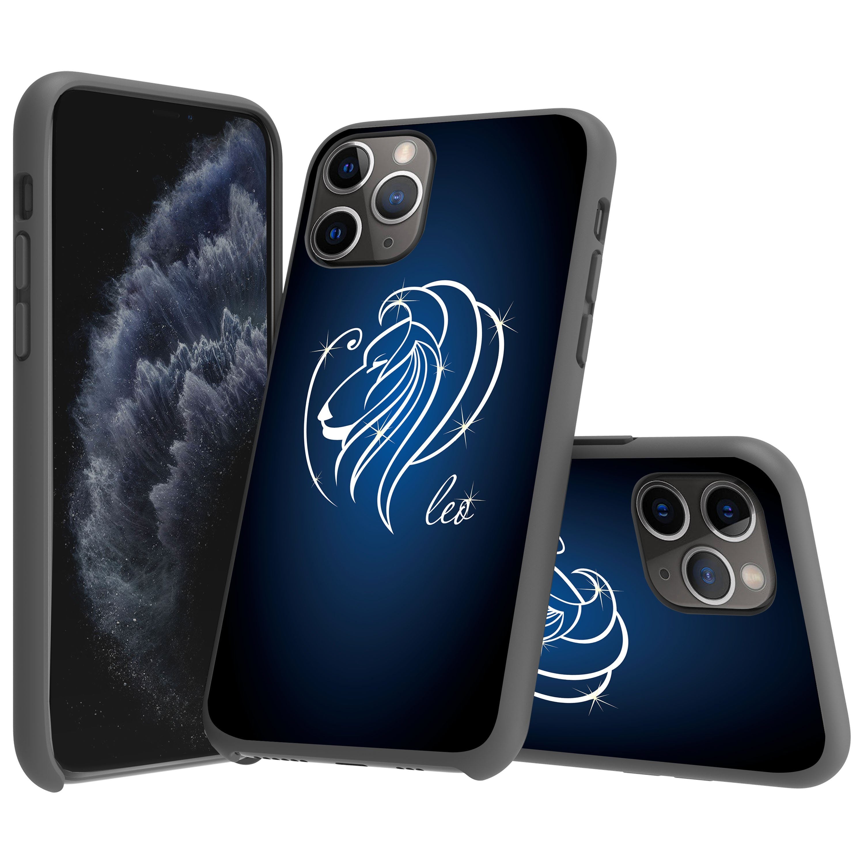 For Apple iPhone 11 Pro 5.8 Flexible Gray TPU Case - Zodiac Design iPhone Cases AtlasCase 