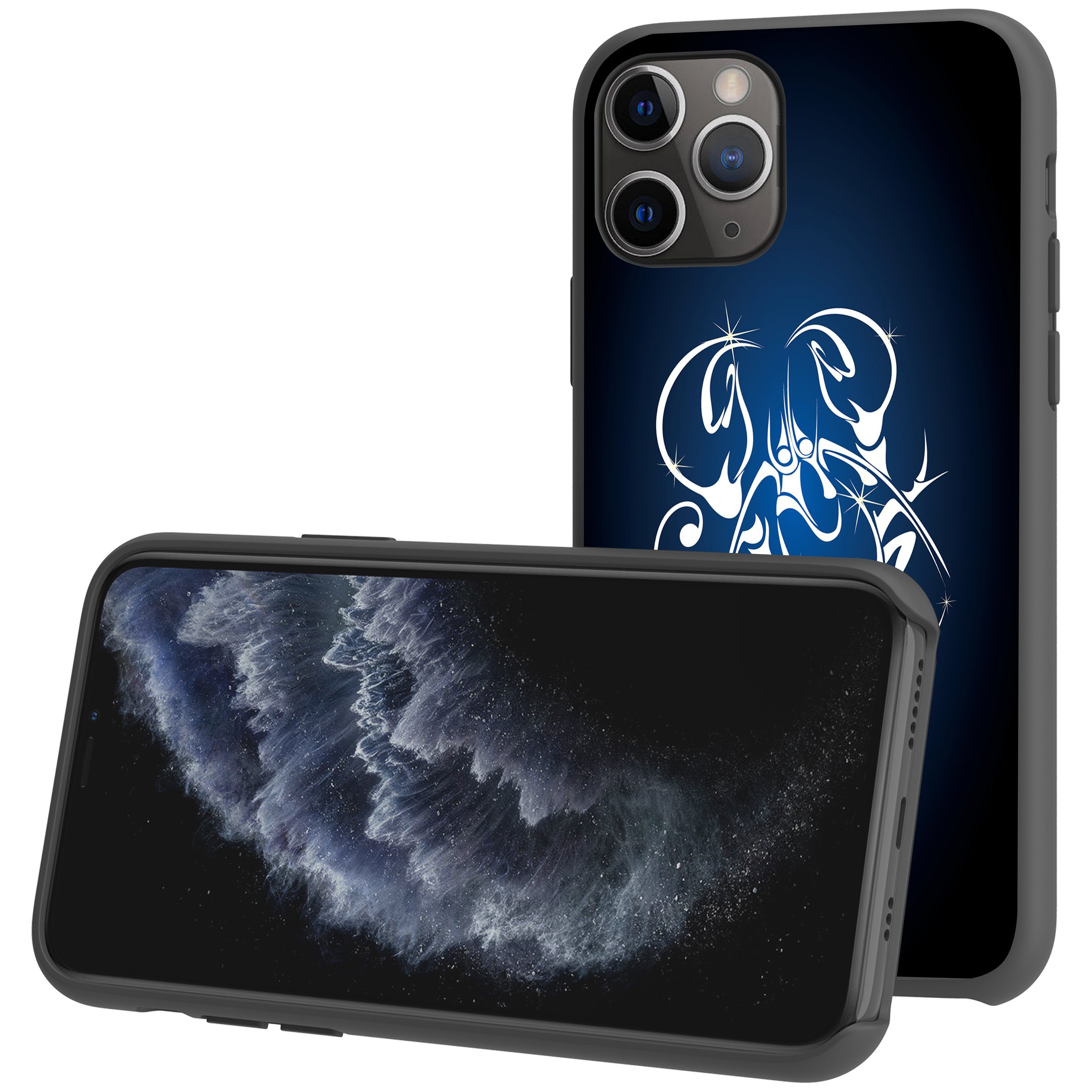 For Apple iPhone 11 Pro 5.8 Flexible Gray TPU Case - Zodiac Design iPhone Cases AtlasCase 
