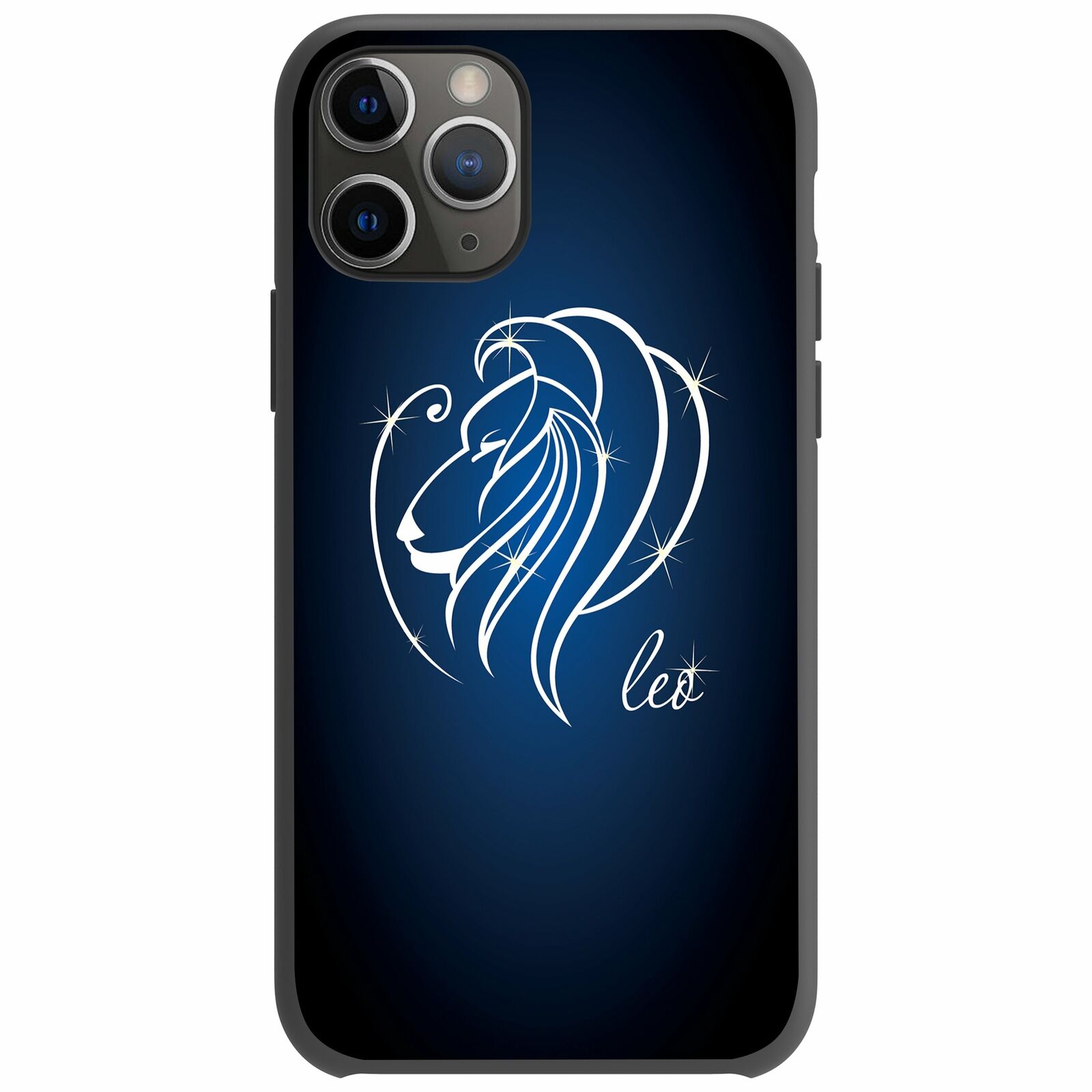 For Apple iPhone 11 Pro 5.8 Flexible Gray TPU Case - Zodiac Design iPhone Cases AtlasCase Leo 