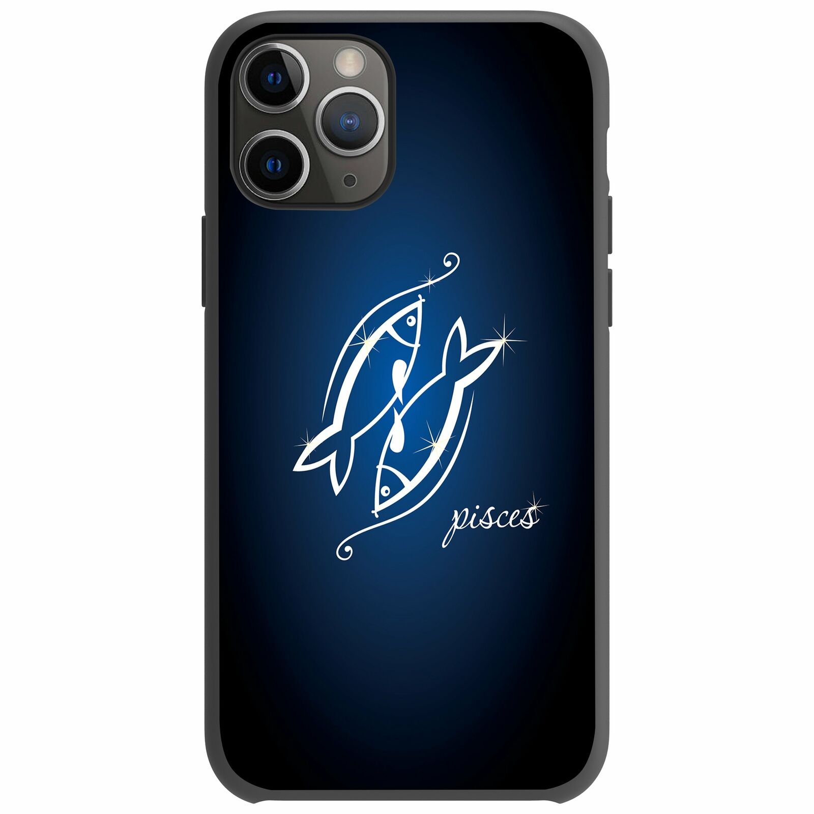 For Apple iPhone 11 Pro 5.8 Flexible Gray TPU Case - Zodiac Design iPhone Cases AtlasCase Pisces 