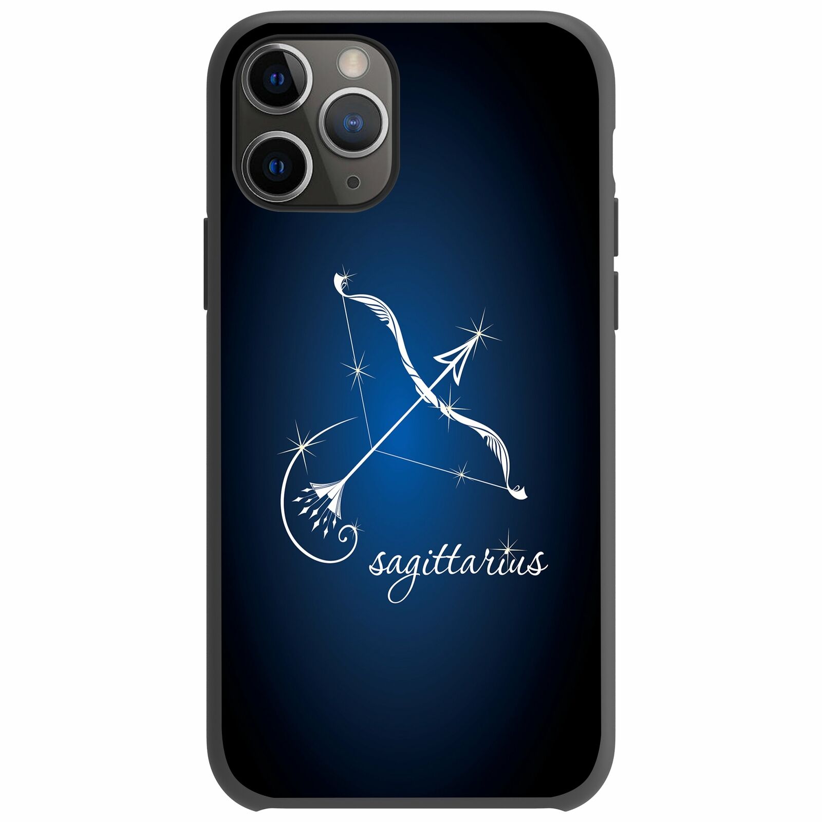 For Apple iPhone 11 Pro 5.8 Flexible Gray TPU Case - Zodiac Design iPhone Cases AtlasCase Sagittarius 