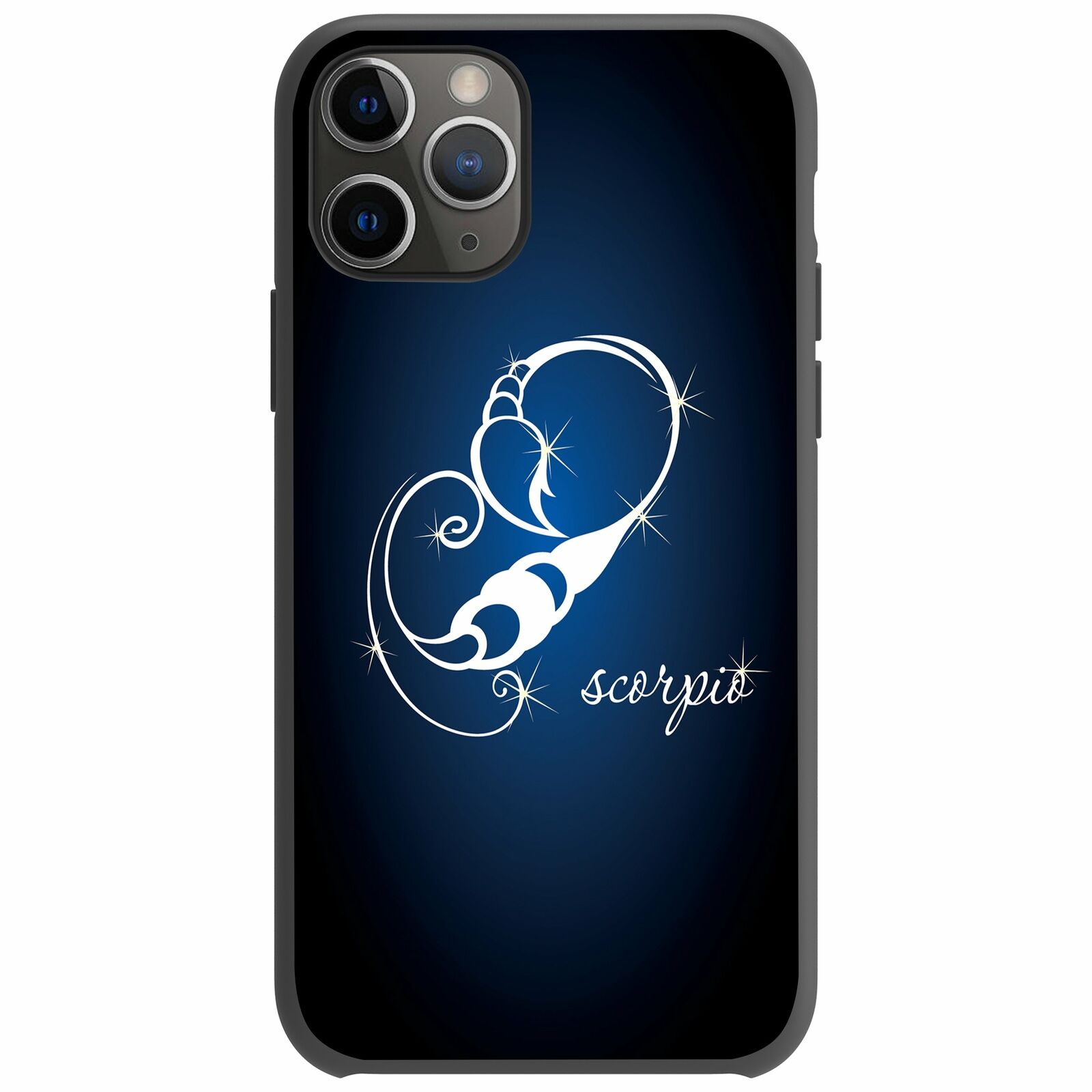 For Apple iPhone 11 Pro 5.8 Flexible Gray TPU Case - Zodiac Design iPhone Cases AtlasCase Scorpio 