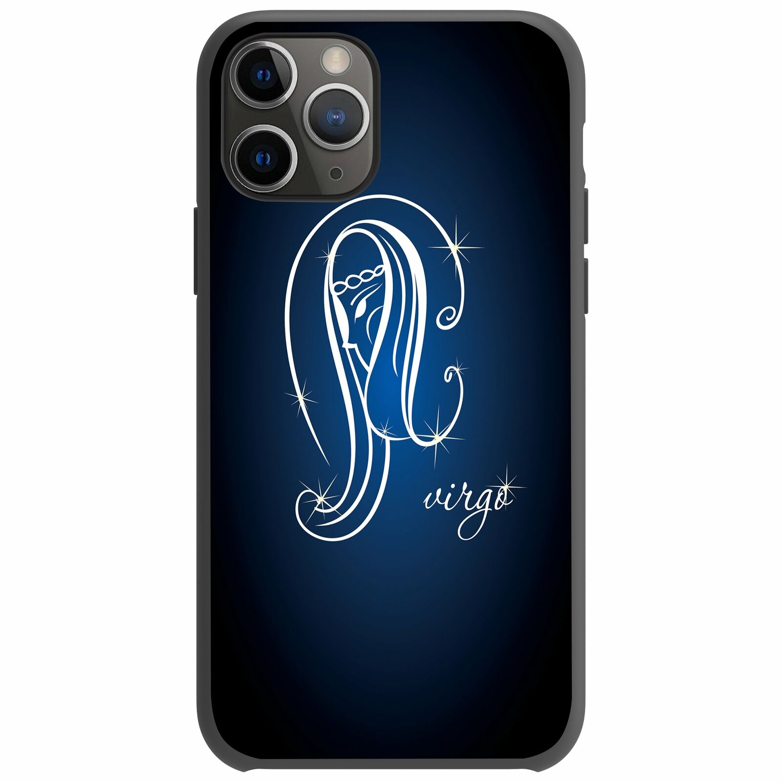 For Apple iPhone 11 Pro 5.8 Flexible Gray TPU Case - Zodiac Design iPhone Cases AtlasCase Virgo 