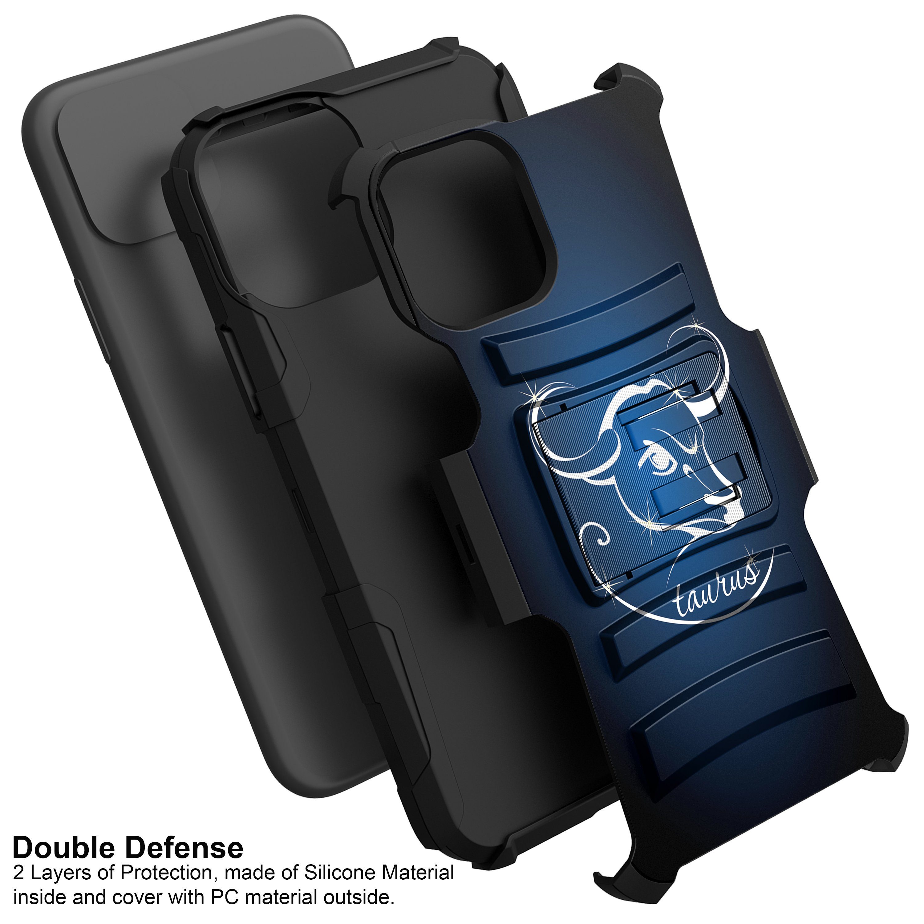 For Apple iPhone 11 PRO MAX 6.5 Holster & Kickstand Case Zodiac iPhone Cases AtlasCase 