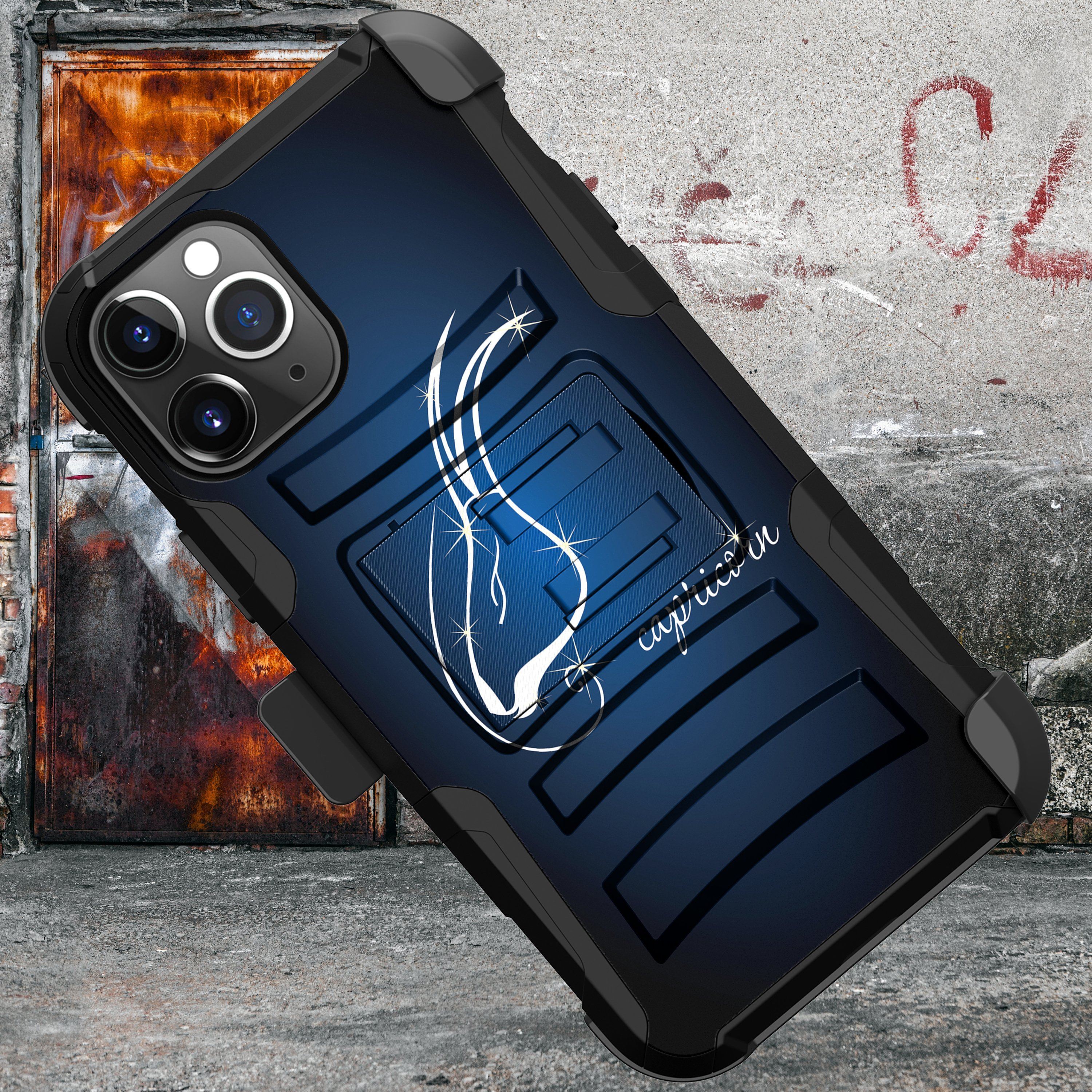 For Apple iPhone 11 PRO MAX 6.5 Holster & Kickstand Case Zodiac iPhone Cases AtlasCase 