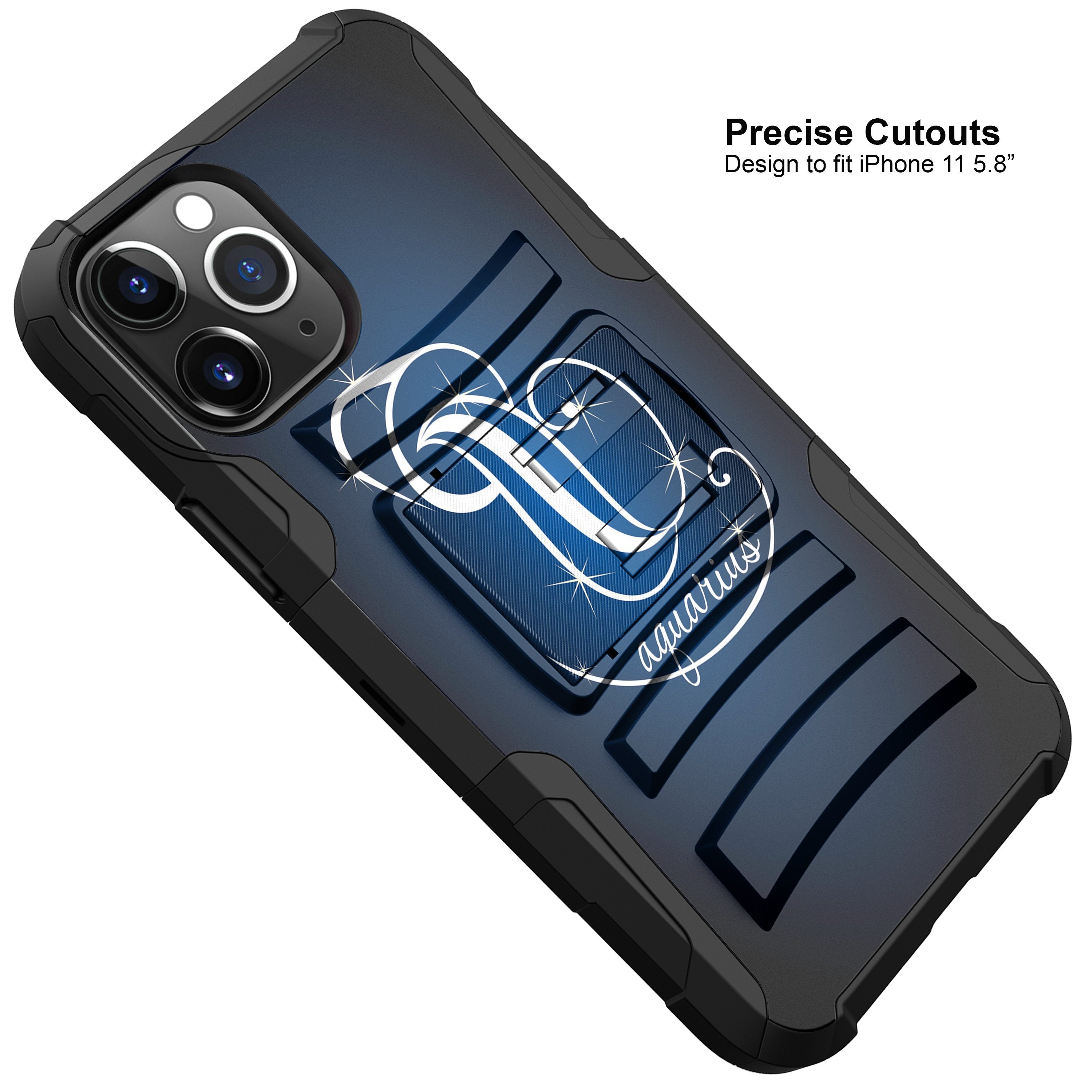 For Apple iPhone 11 PRO MAX 6.5 Holster & Kickstand Case Zodiac iPhone Cases AtlasCase 