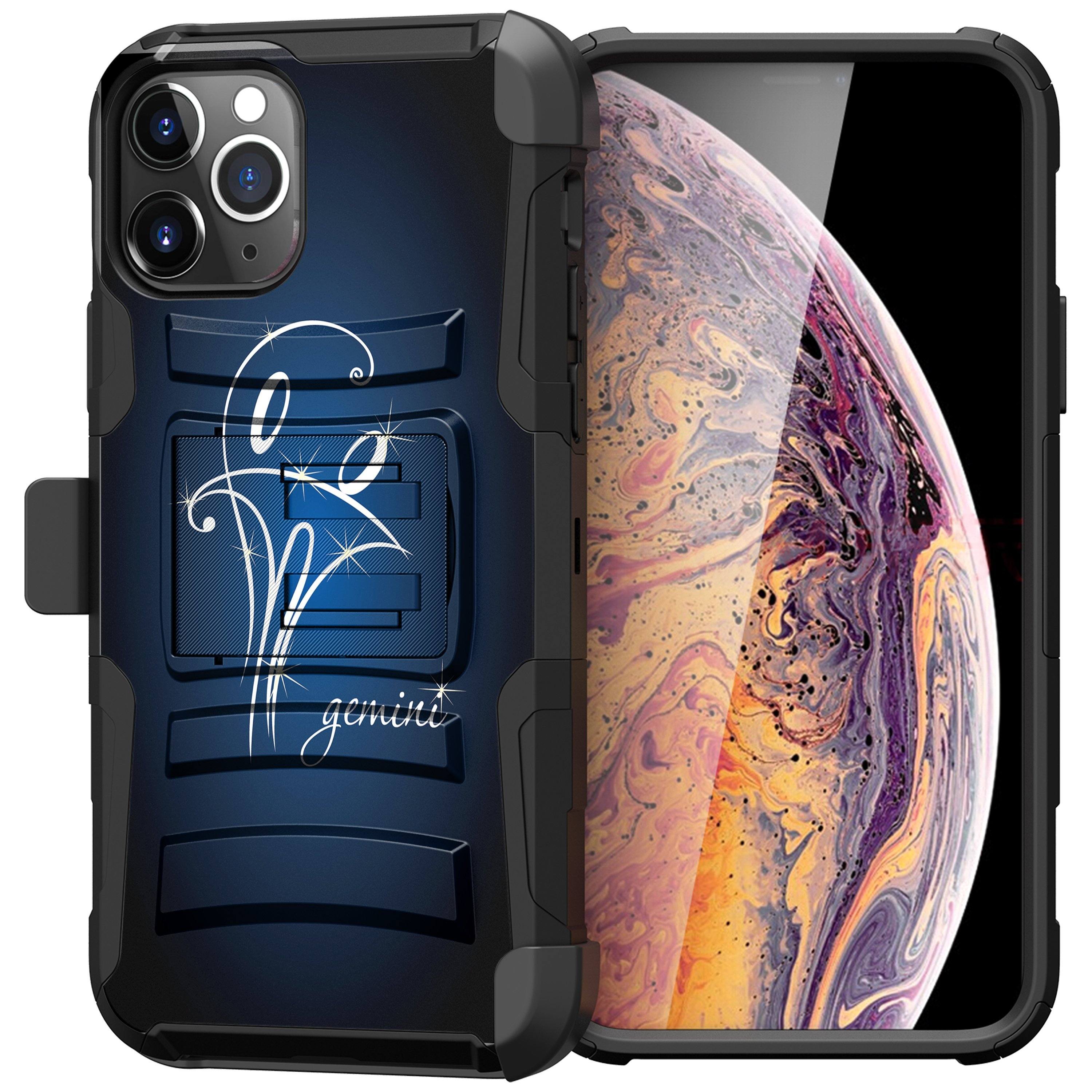 For Apple iPhone 11 PRO MAX 6.5 Holster & Kickstand Case Zodiac iPhone Cases AtlasCase 