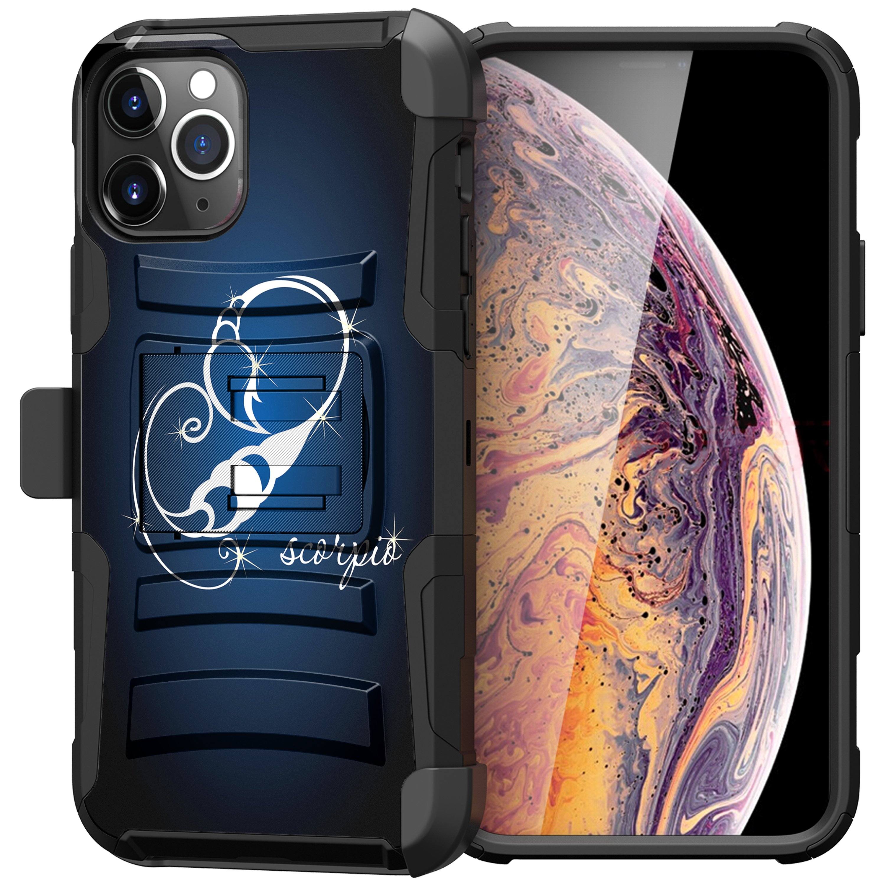For Apple iPhone 11 PRO MAX 6.5 Holster & Kickstand Case Zodiac iPhone Cases AtlasCase 