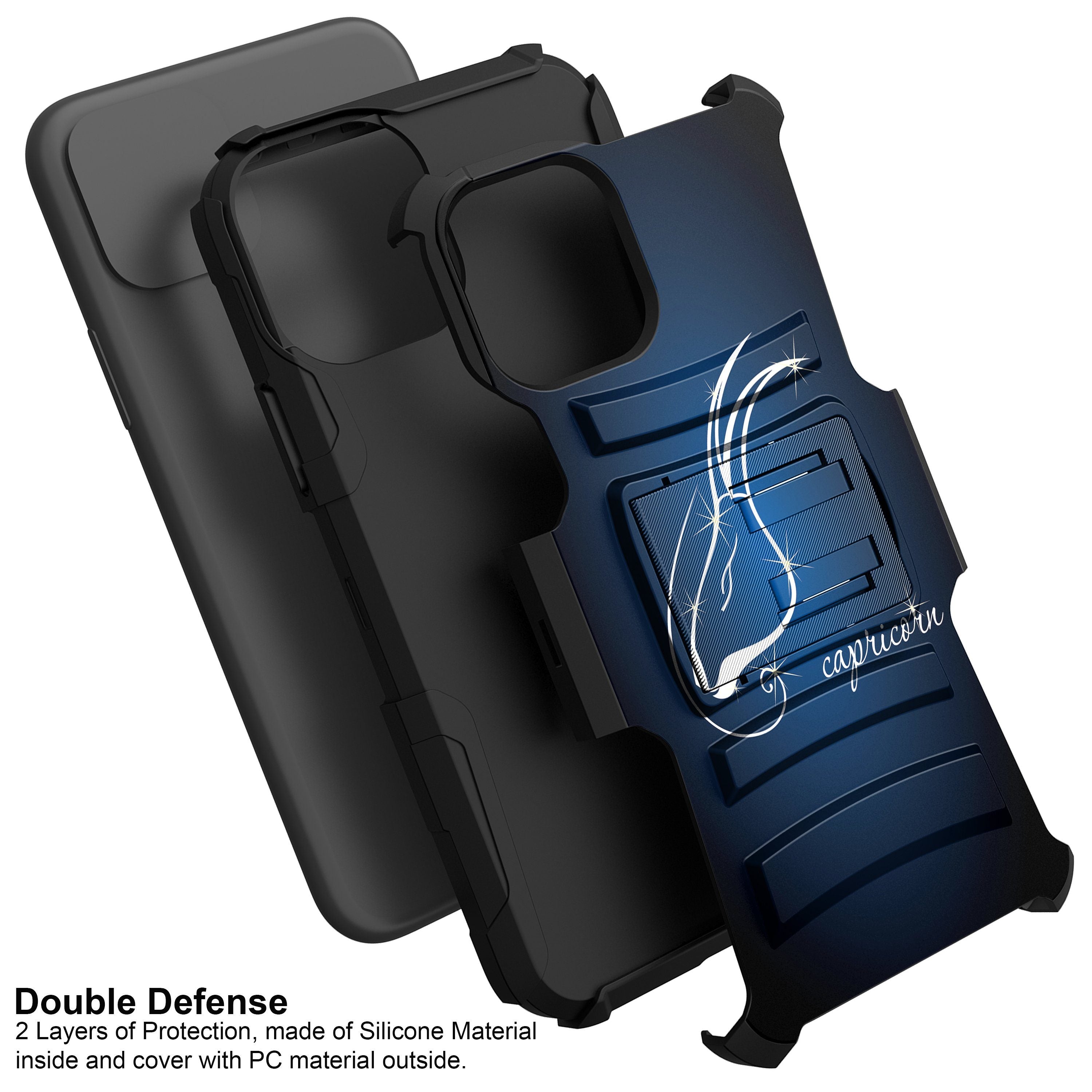 For Apple iPhone 11 PRO MAX 6.5 Holster & Kickstand Case Zodiac iPhone Cases AtlasCase 