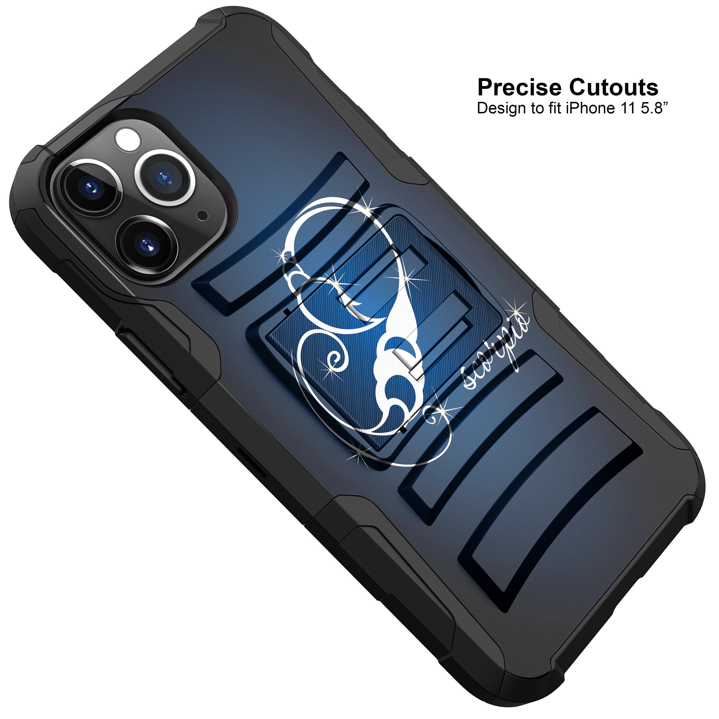 For Apple iPhone 11 PRO MAX 6.5 Holster & Kickstand Case Zodiac iPhone Cases AtlasCase 