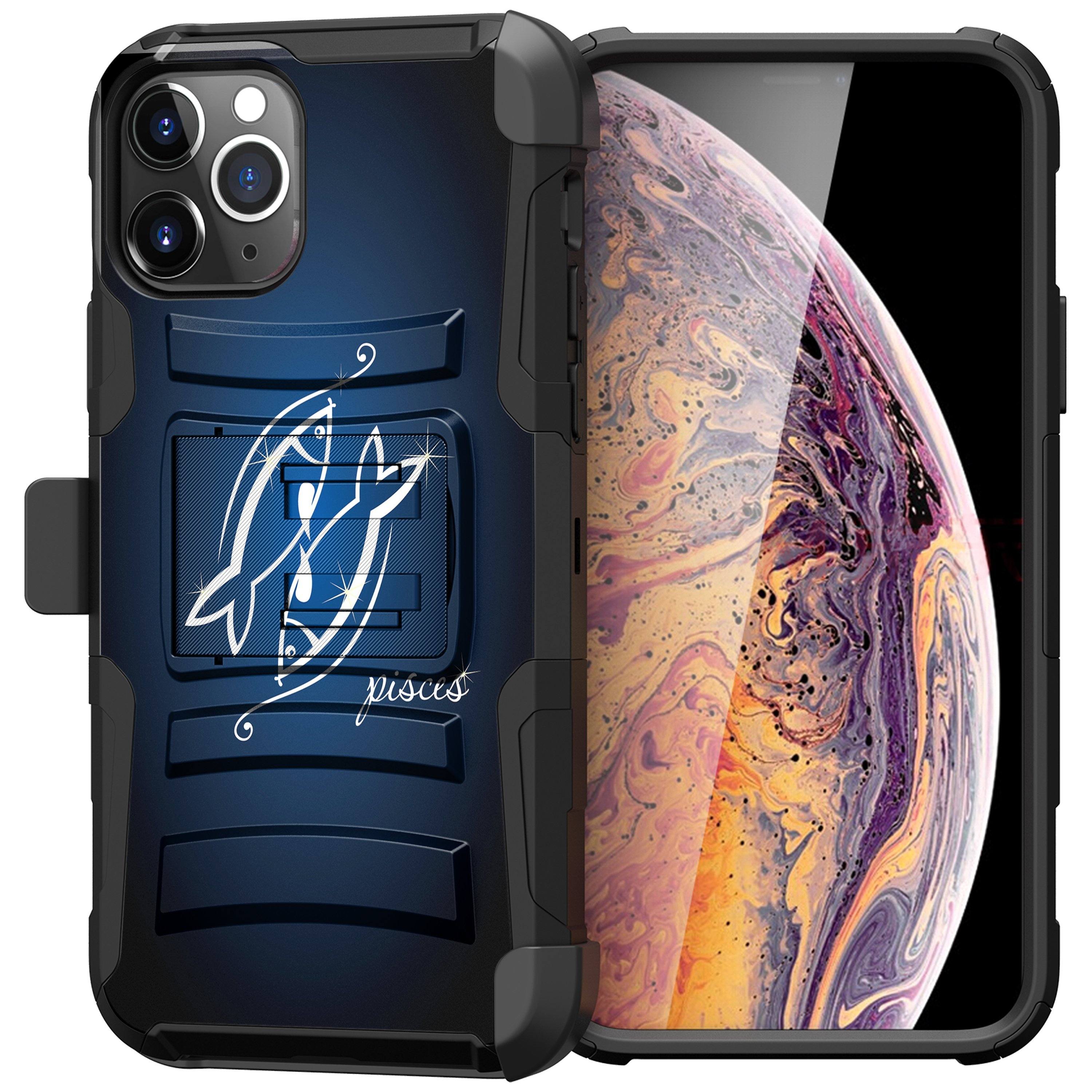 For Apple iPhone 11 PRO MAX 6.5 Holster & Kickstand Case Zodiac iPhone Cases AtlasCase 