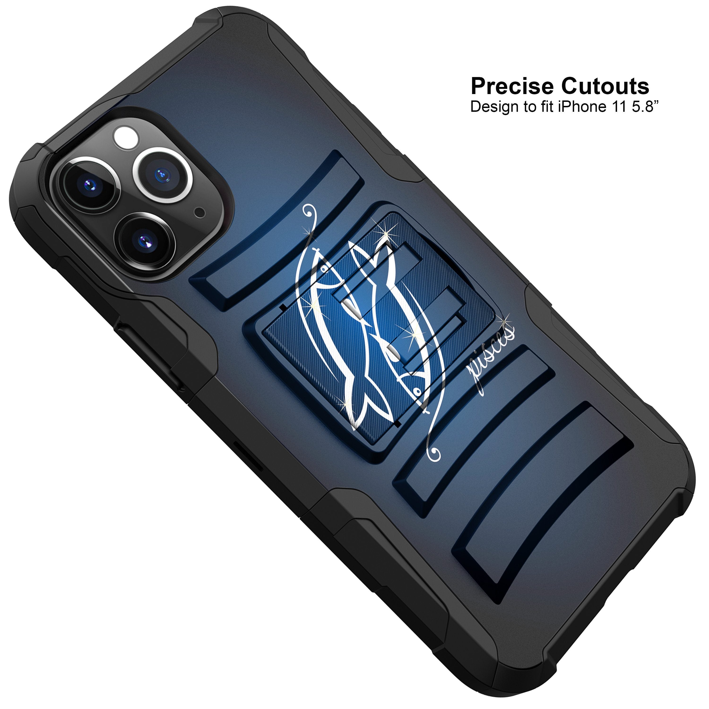 For Apple iPhone 11 PRO MAX 6.5 Holster & Kickstand Case Zodiac iPhone Cases AtlasCase 