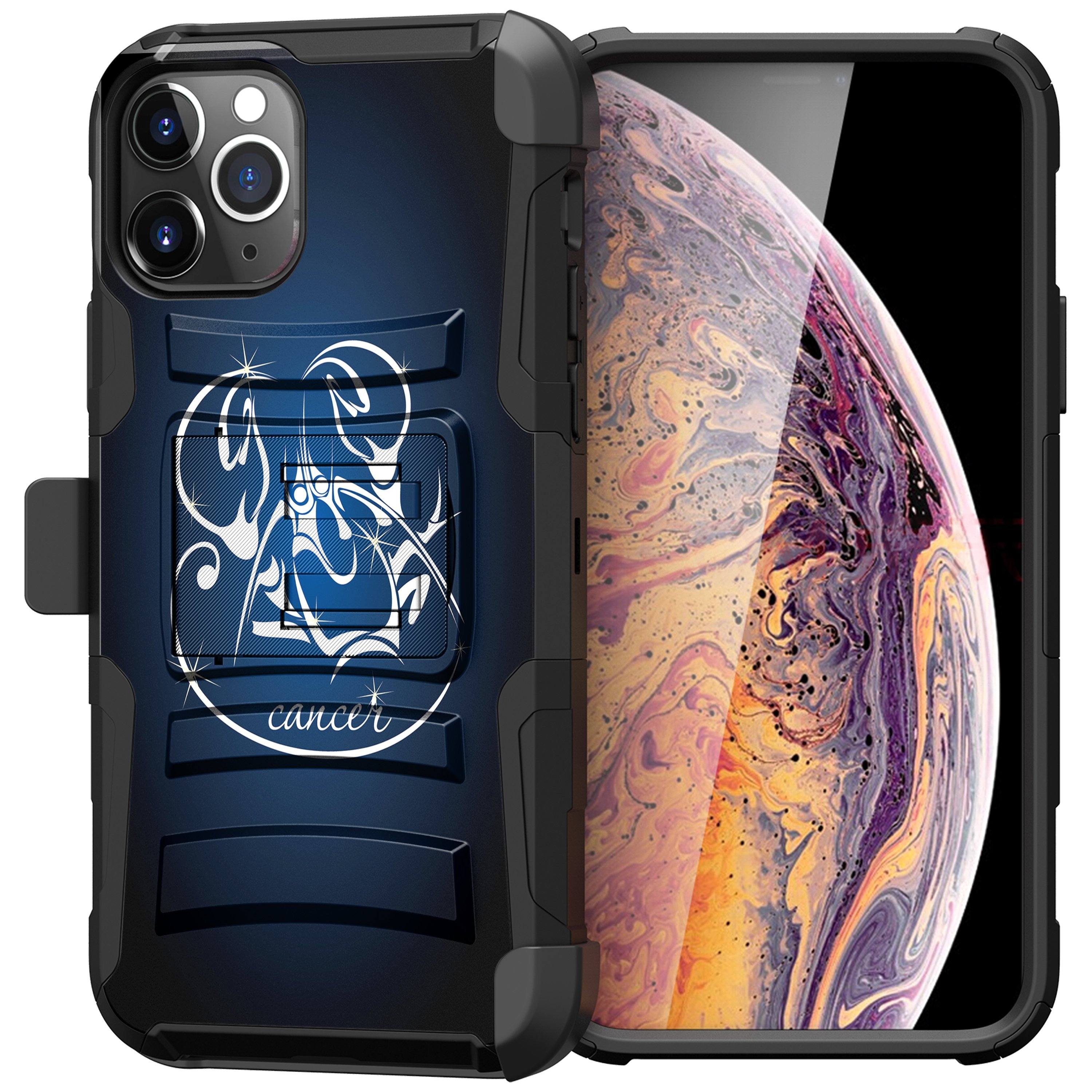 For Apple iPhone 11 PRO MAX 6.5 Holster & Kickstand Case Zodiac iPhone Cases AtlasCase 
