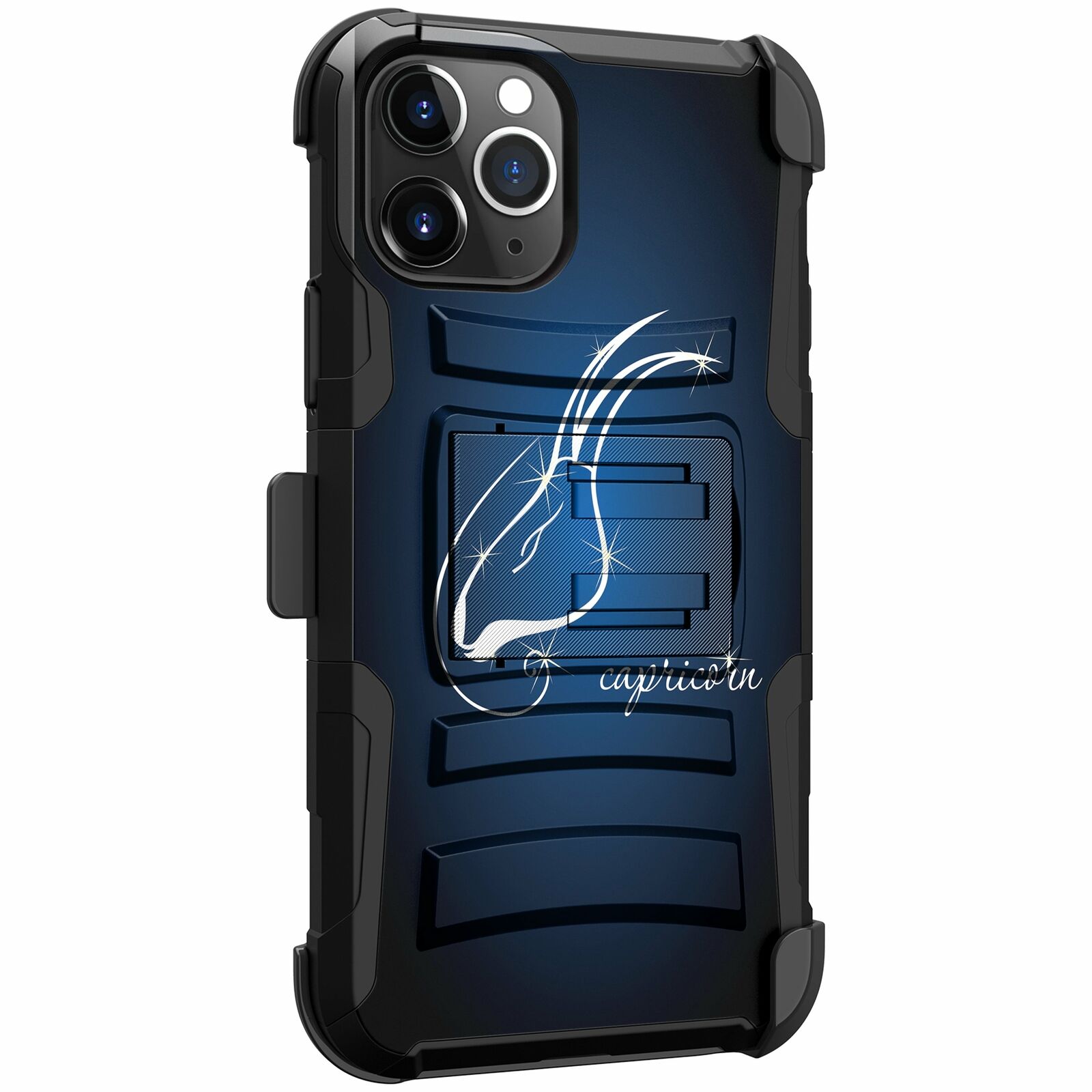 For Apple iPhone 11 PRO MAX 6.5 Holster & Kickstand Case Zodiac iPhone Cases AtlasCase Capricorn 