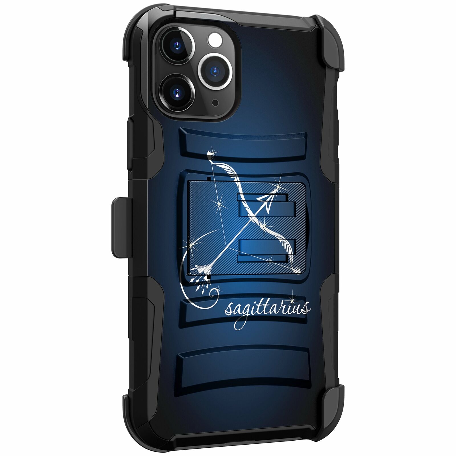 For Apple iPhone 11 PRO MAX 6.5 Holster & Kickstand Case Zodiac iPhone Cases AtlasCase Sagittarius 