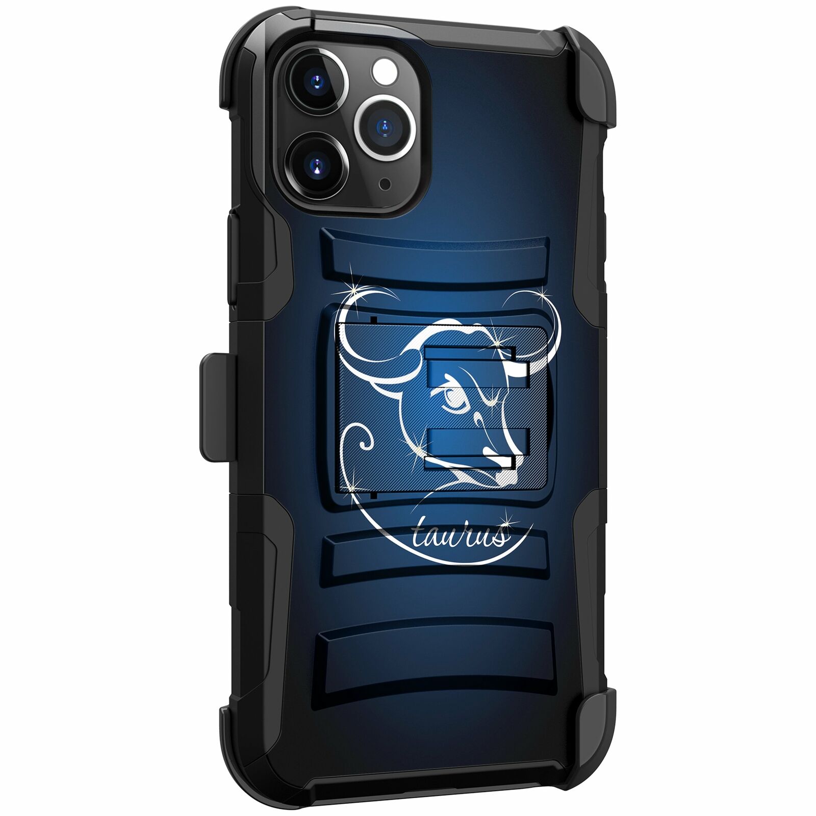 For Apple iPhone 11 PRO MAX 6.5 Holster & Kickstand Case Zodiac iPhone Cases AtlasCase Taurus 