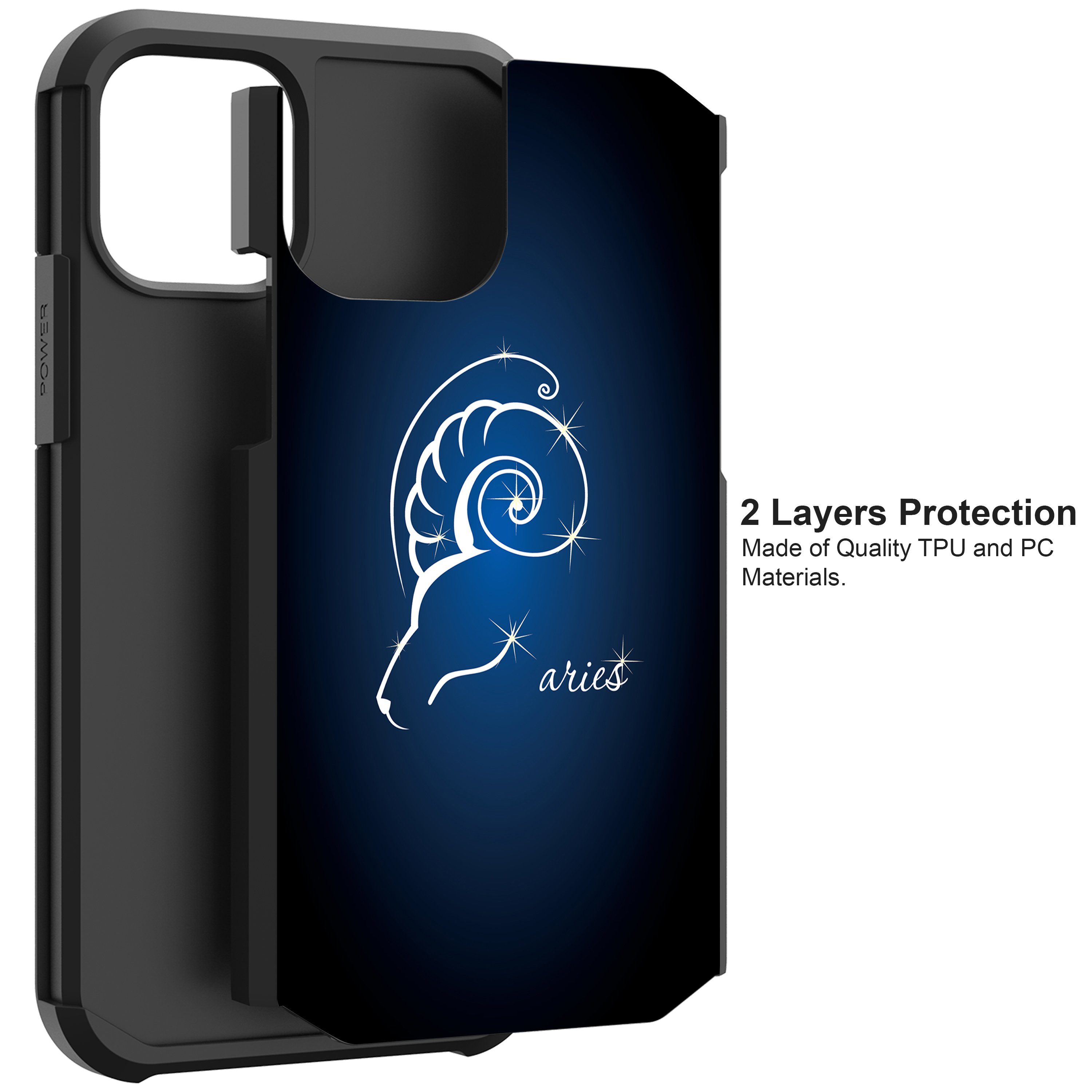 For Apple iPhone 11 PRO MAX (6.5) Slim Protective Dual Layer Case Zodiac iPhone Cases AtlasCase 