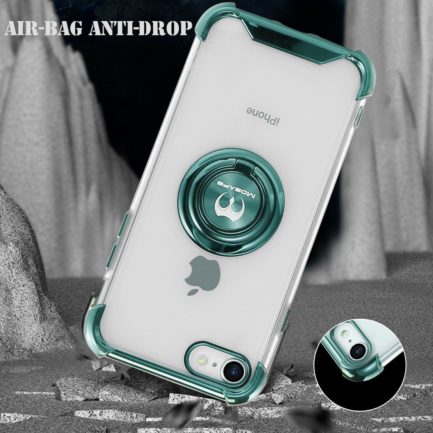 For Apple iPhone 7 8 SE 2020 Ultra Slim Hybrid Shockproof Protective Case Cover bgssupplierbgssupplier Green 